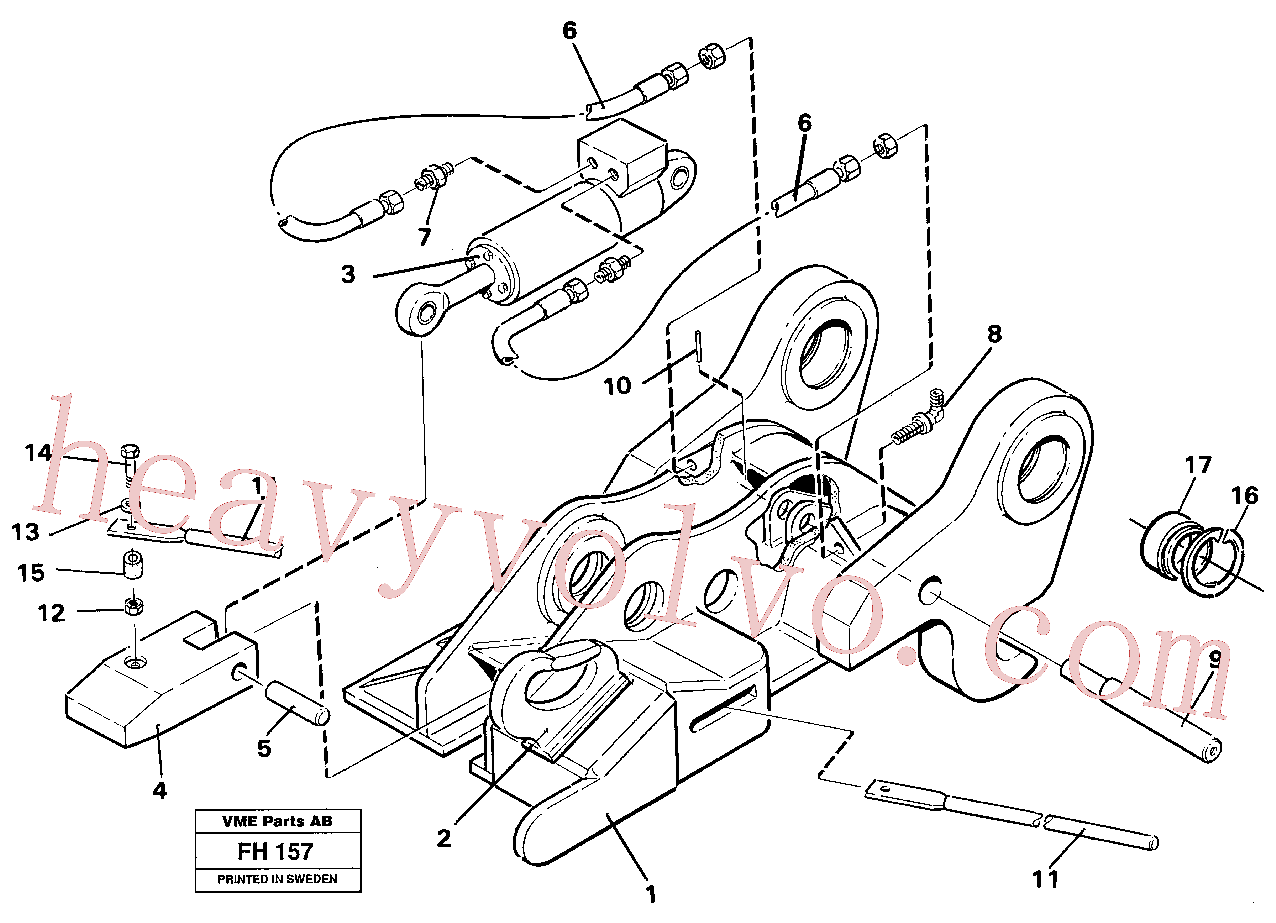 Volvo VOE14242922 Quick attachment aftermarket part for sale