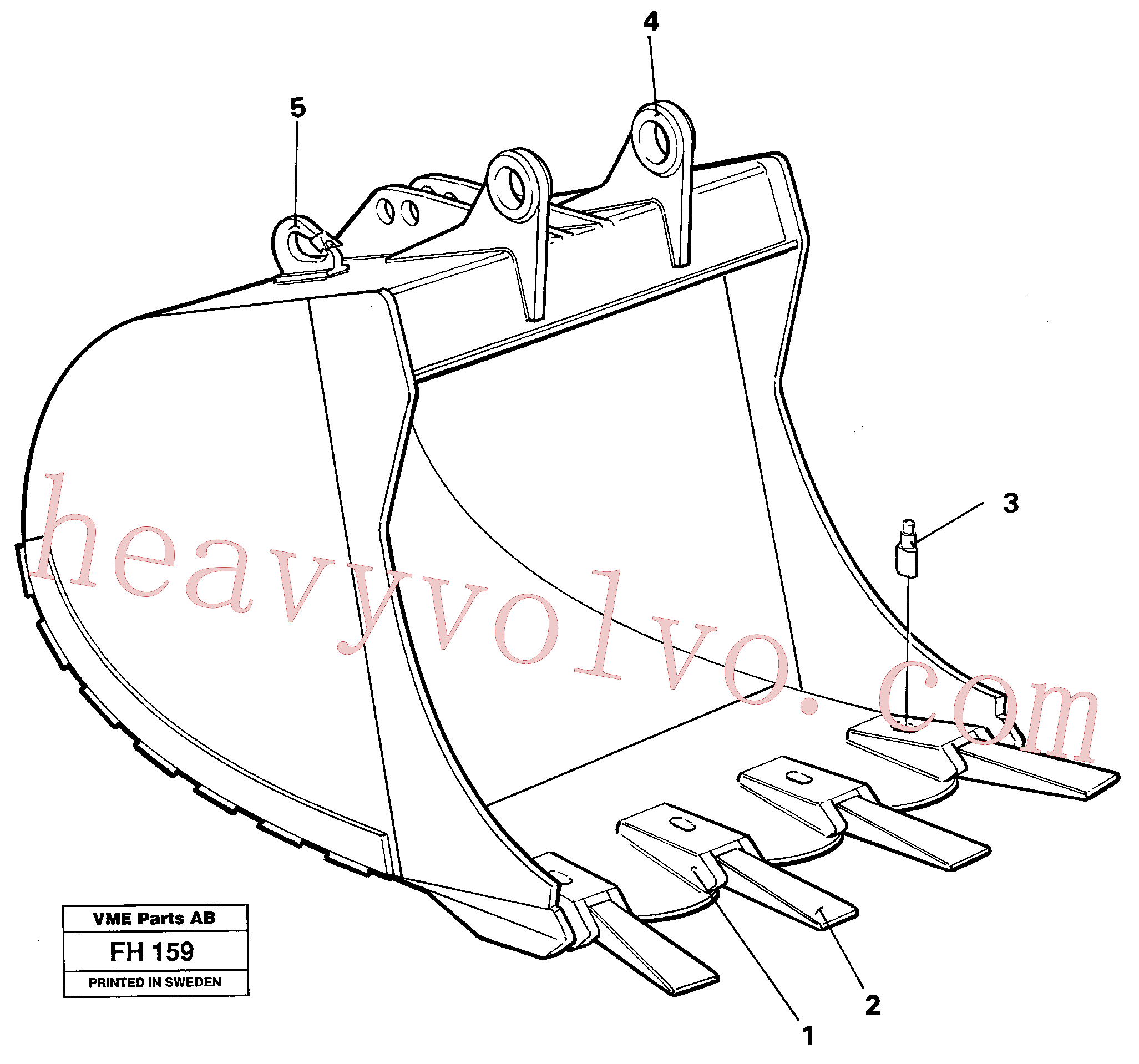 Volvo VOE14099222 Bucket breast aftermarket part for sale