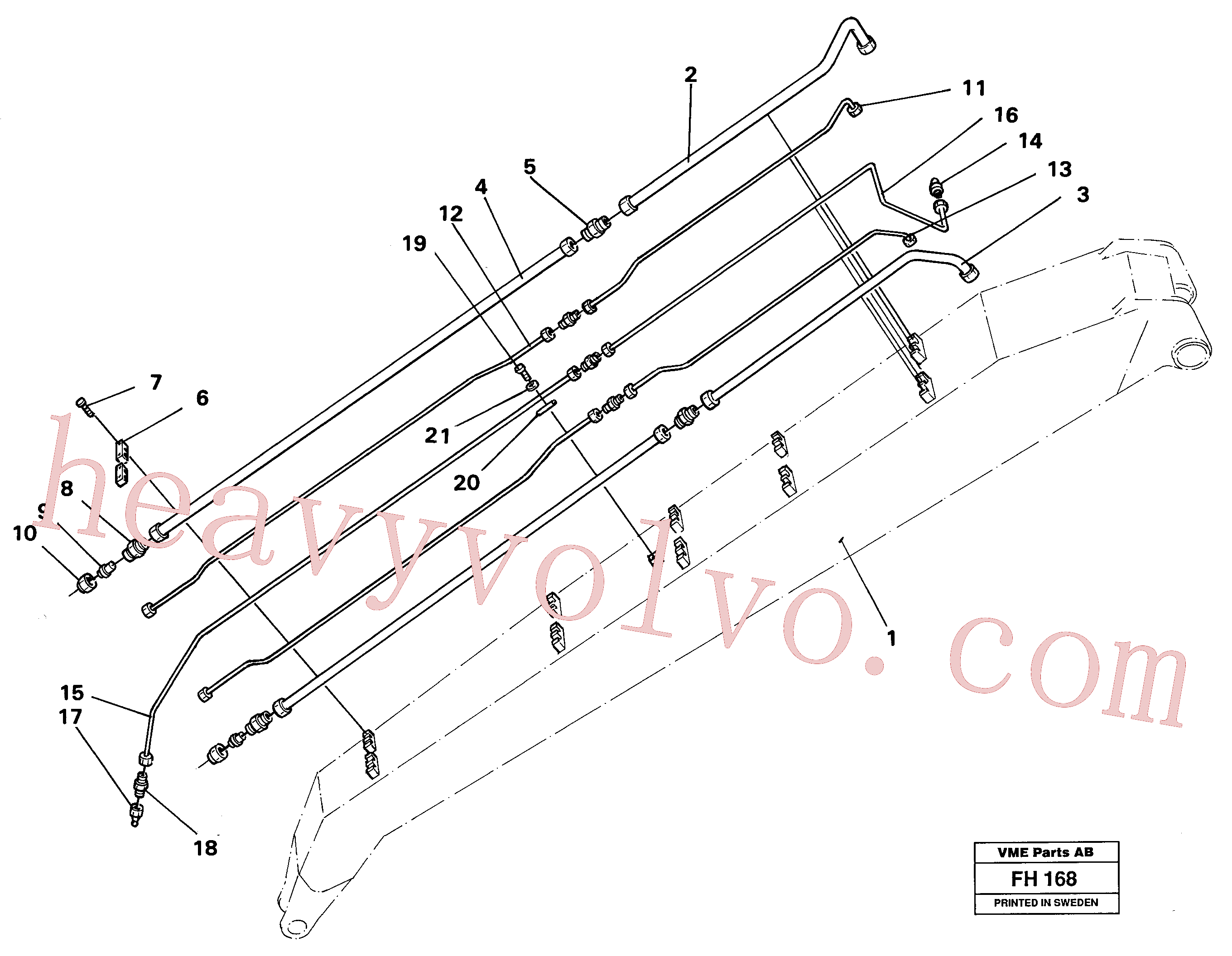 VOE14238717 Tube Assembly for Volvo Excavator spare