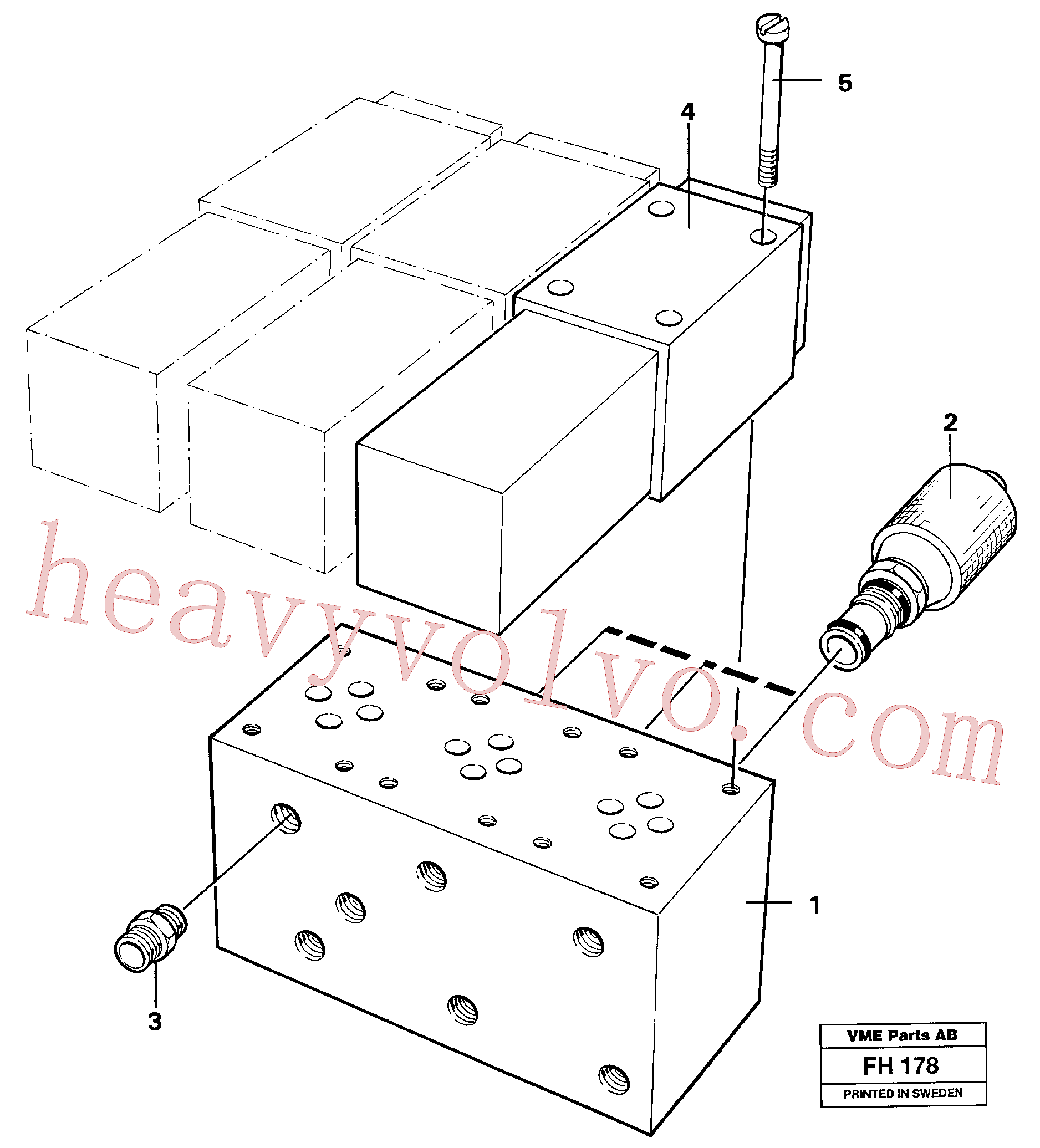 VOE14244435 Valve body for Volvo Excavator spare
