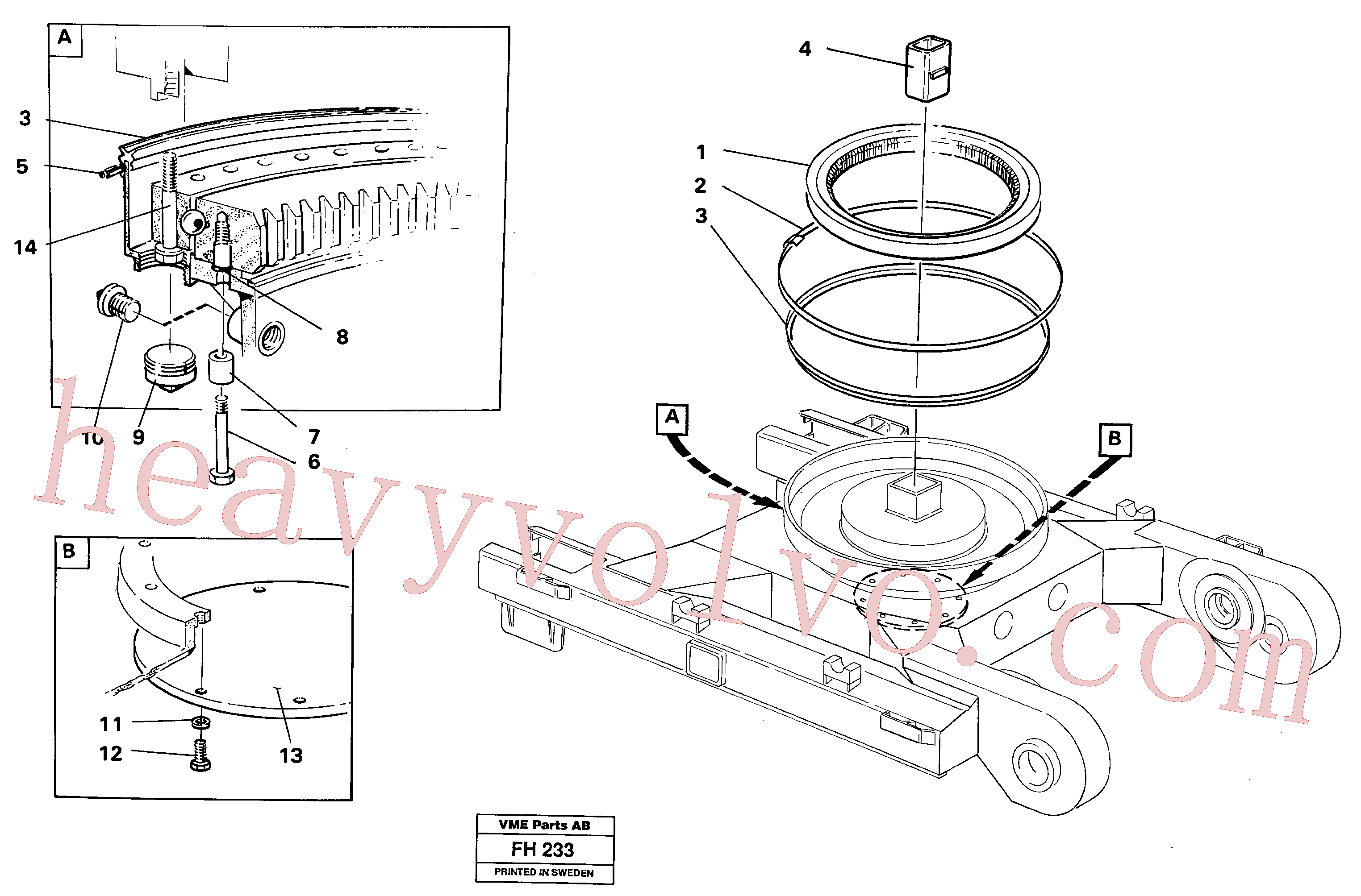 Volvo excavator part VOE14023063 Rdc Bushing for sale