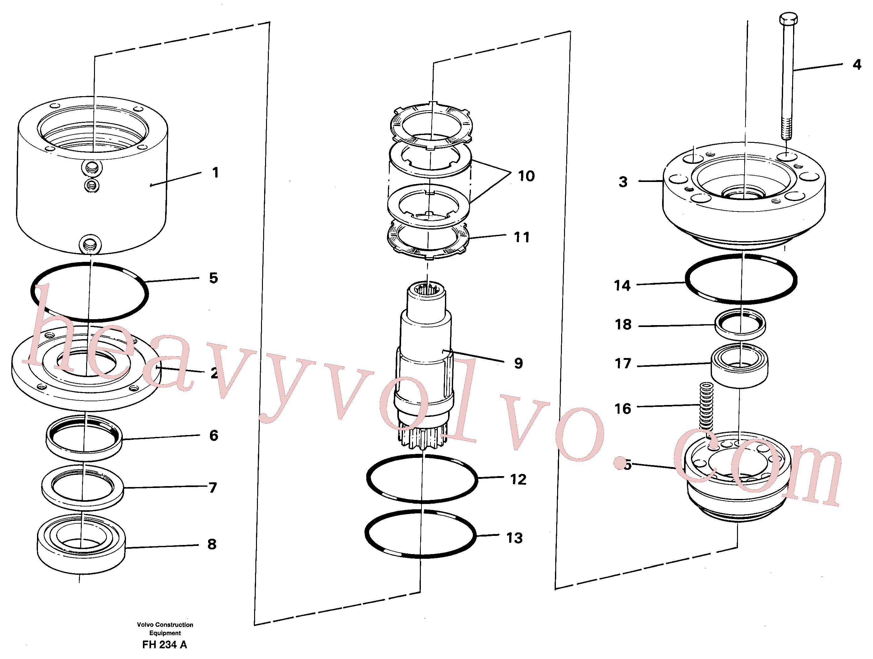 Volvo Assembly VOE14024194 Radial Seal for sale