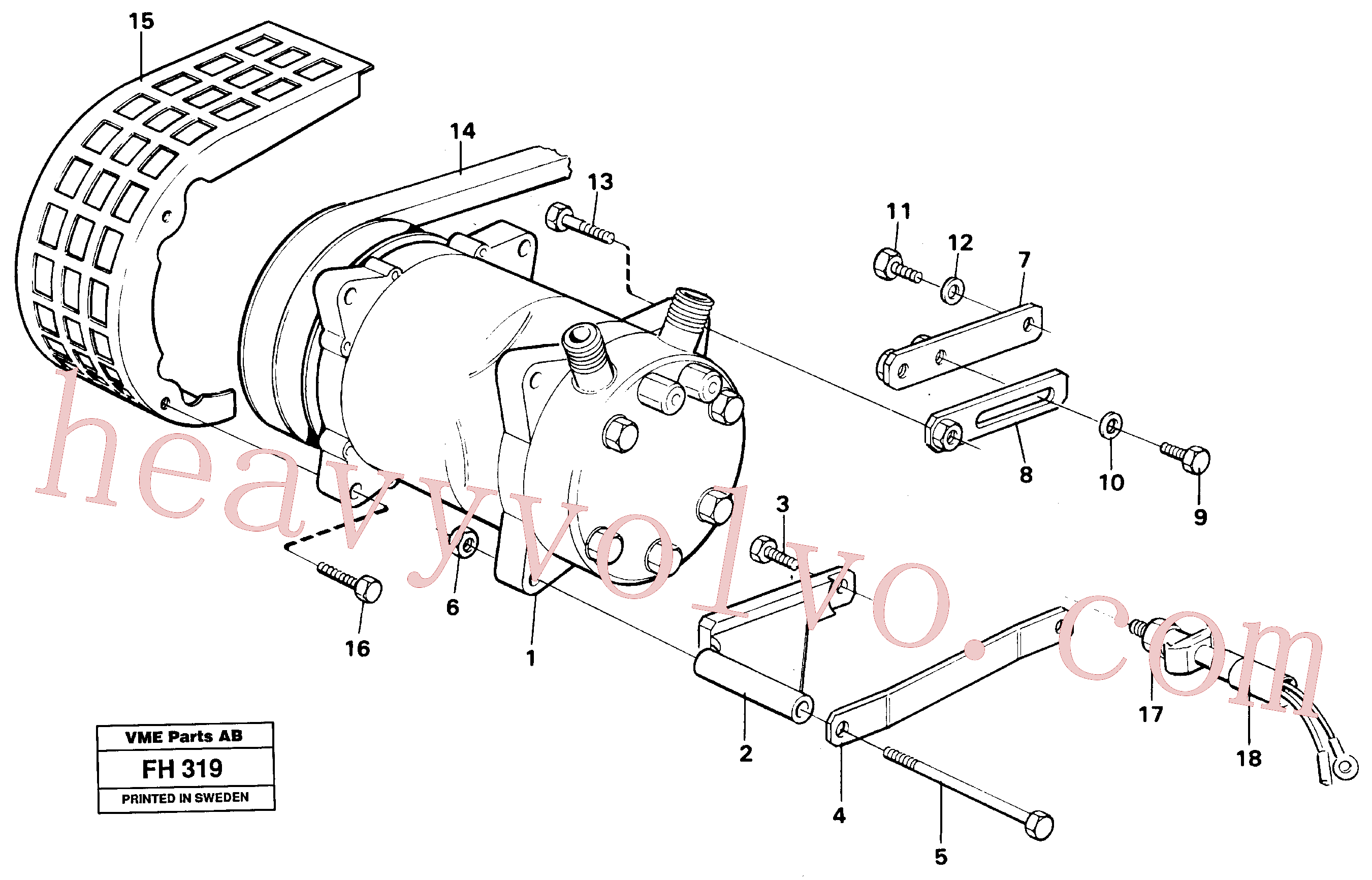 China Made VOE14247403 Tensioner parts for Volvo Excavator
