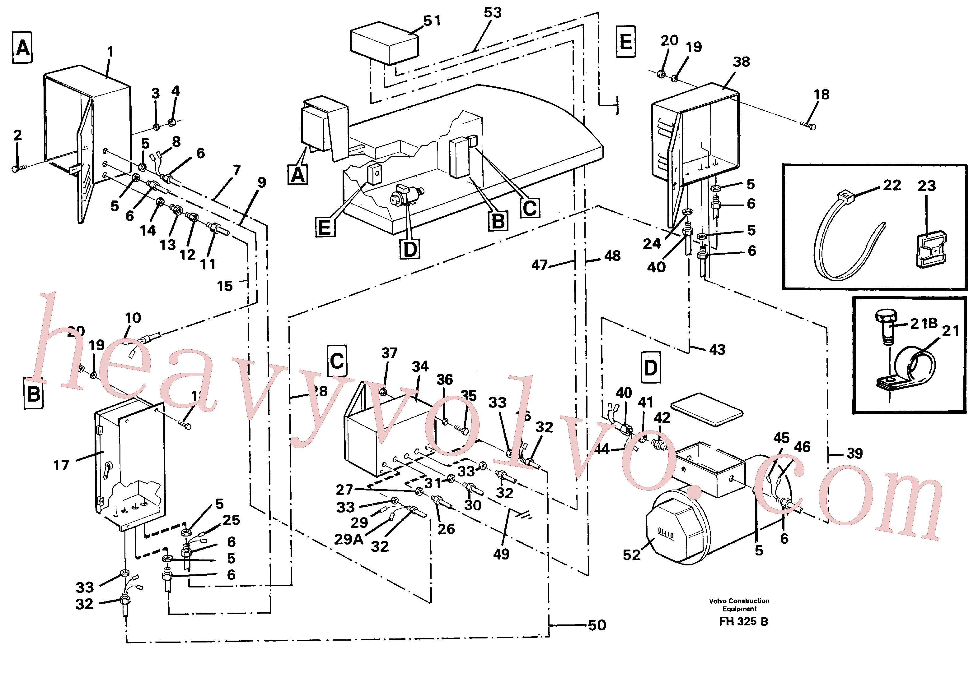 VOE14213804 Cable for Volvo Excavator Parts