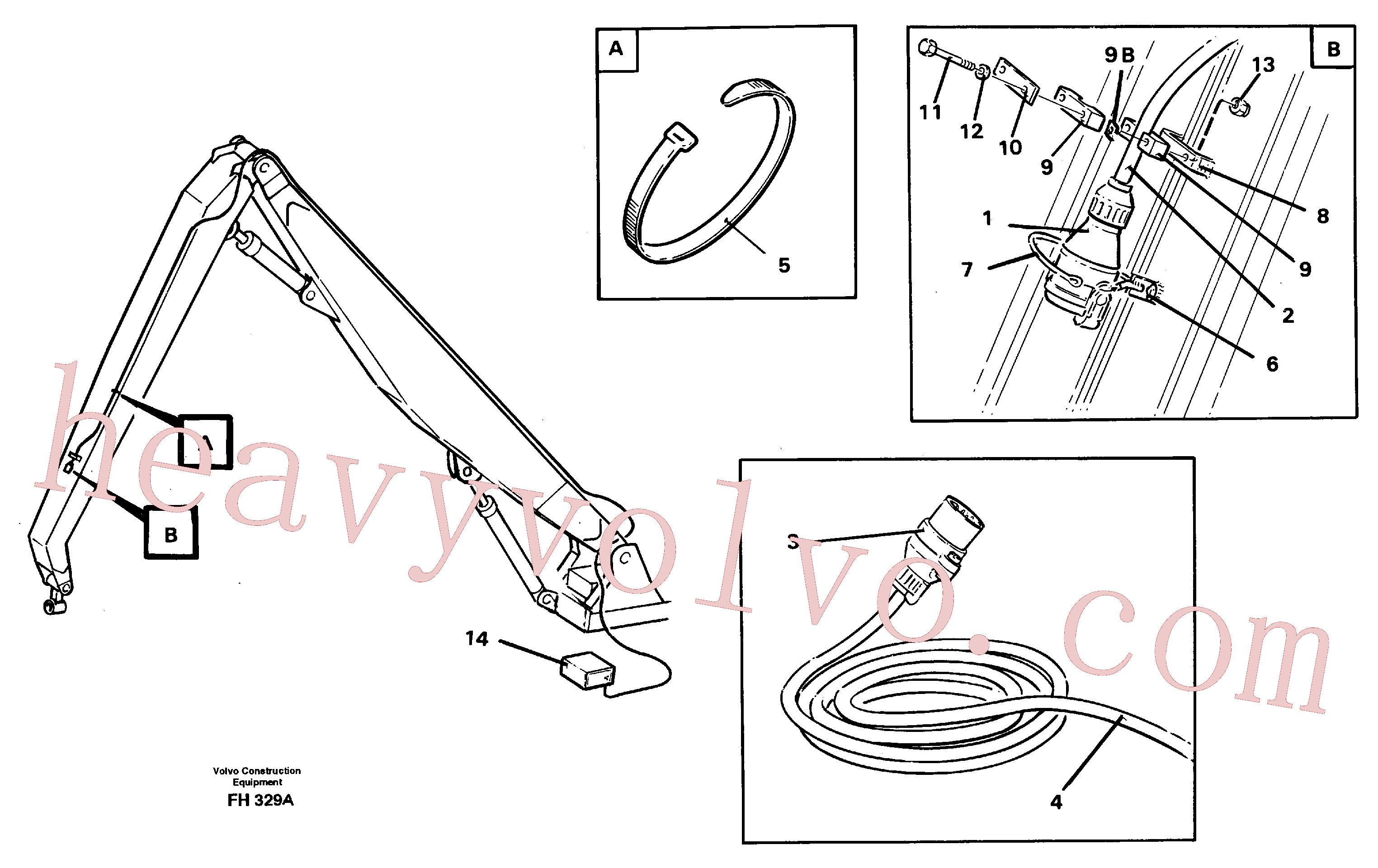 China Made VOE14220280 Connection plug parts for Volvo Excavator