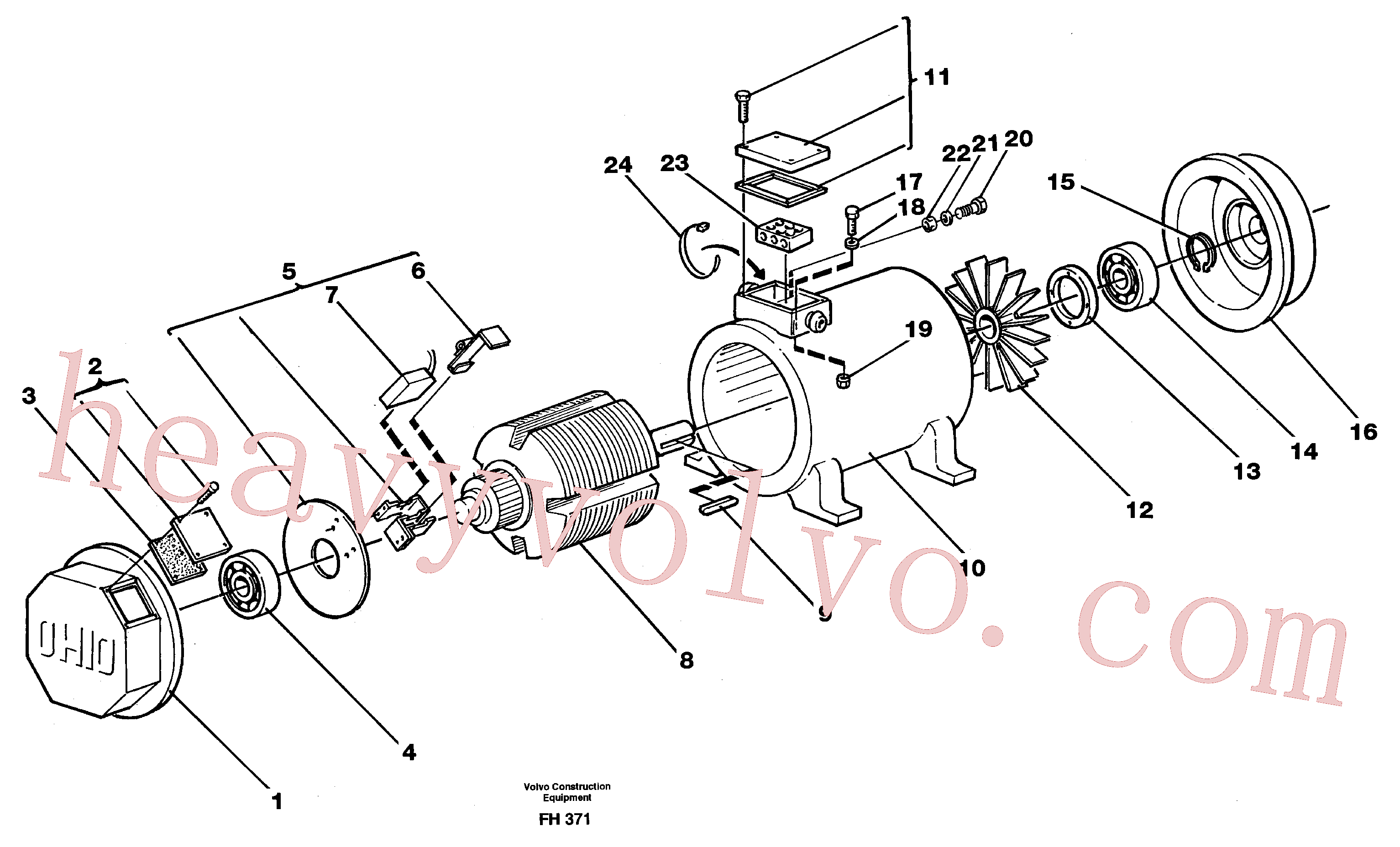 Volvo Assembly VOE11701863 Carbon brush for sale