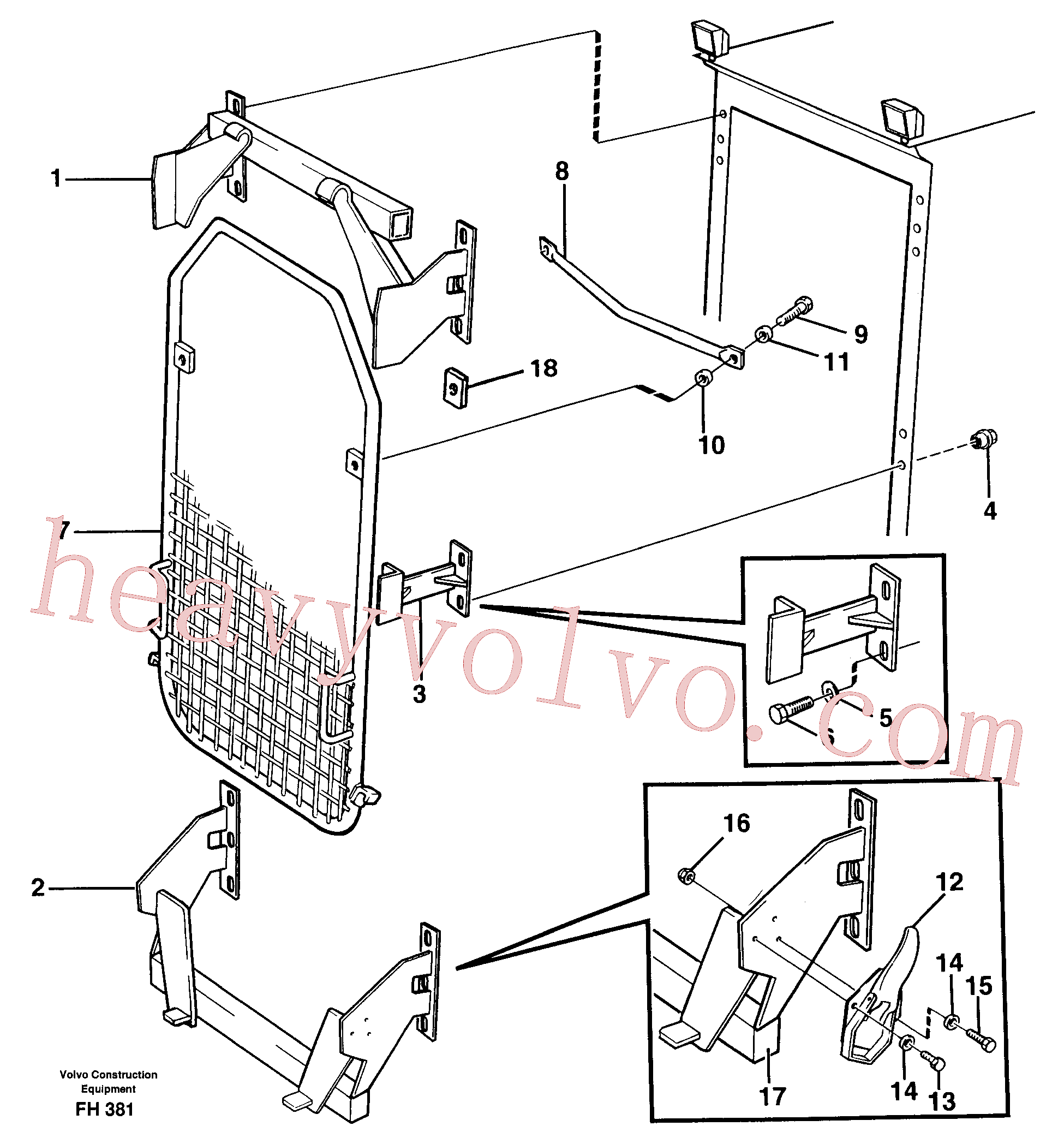 VOE14262778 Stay for Volvo Excavator spare