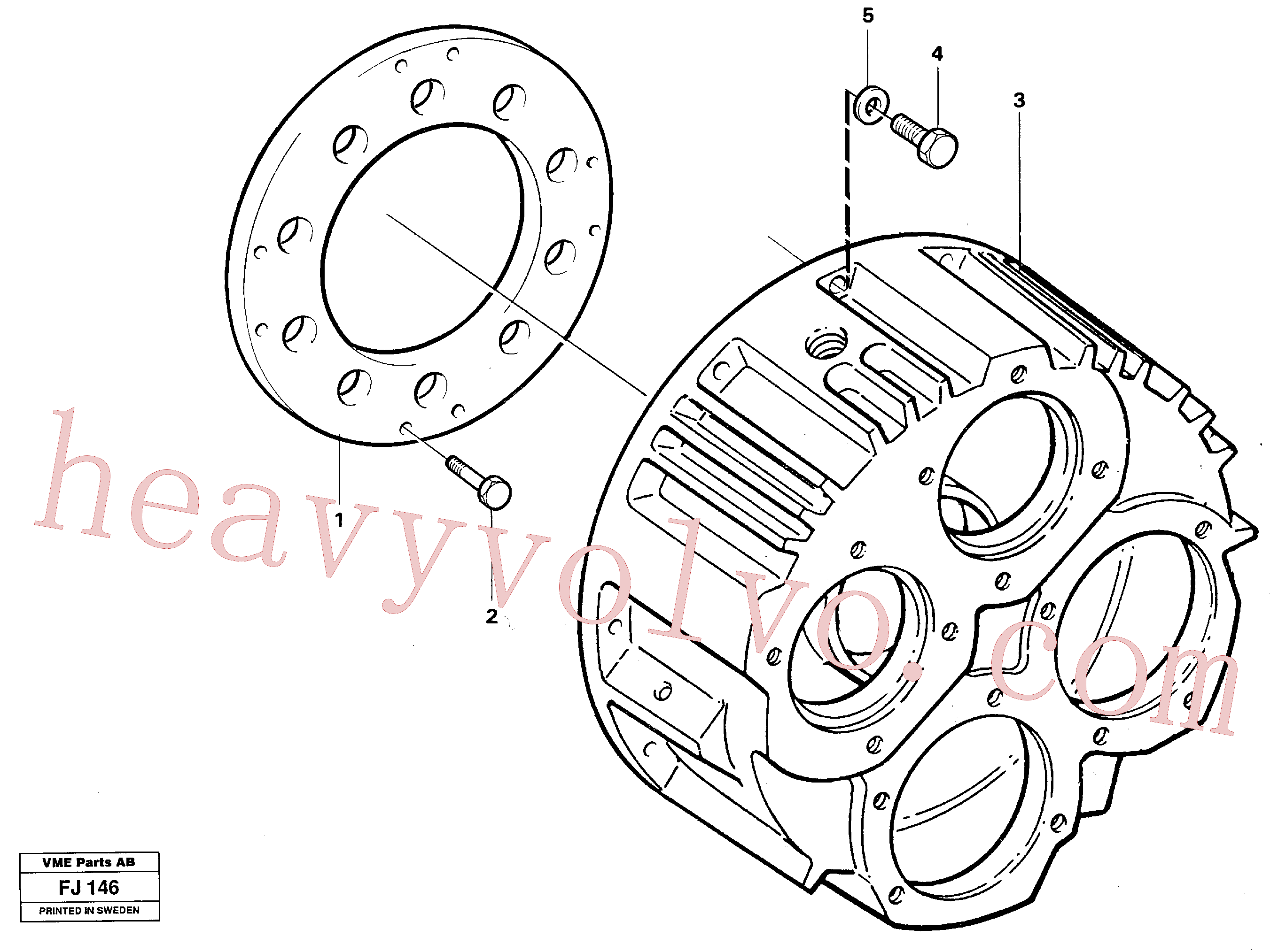 VOE14040583 Clutch half for Volvo Excavator spare