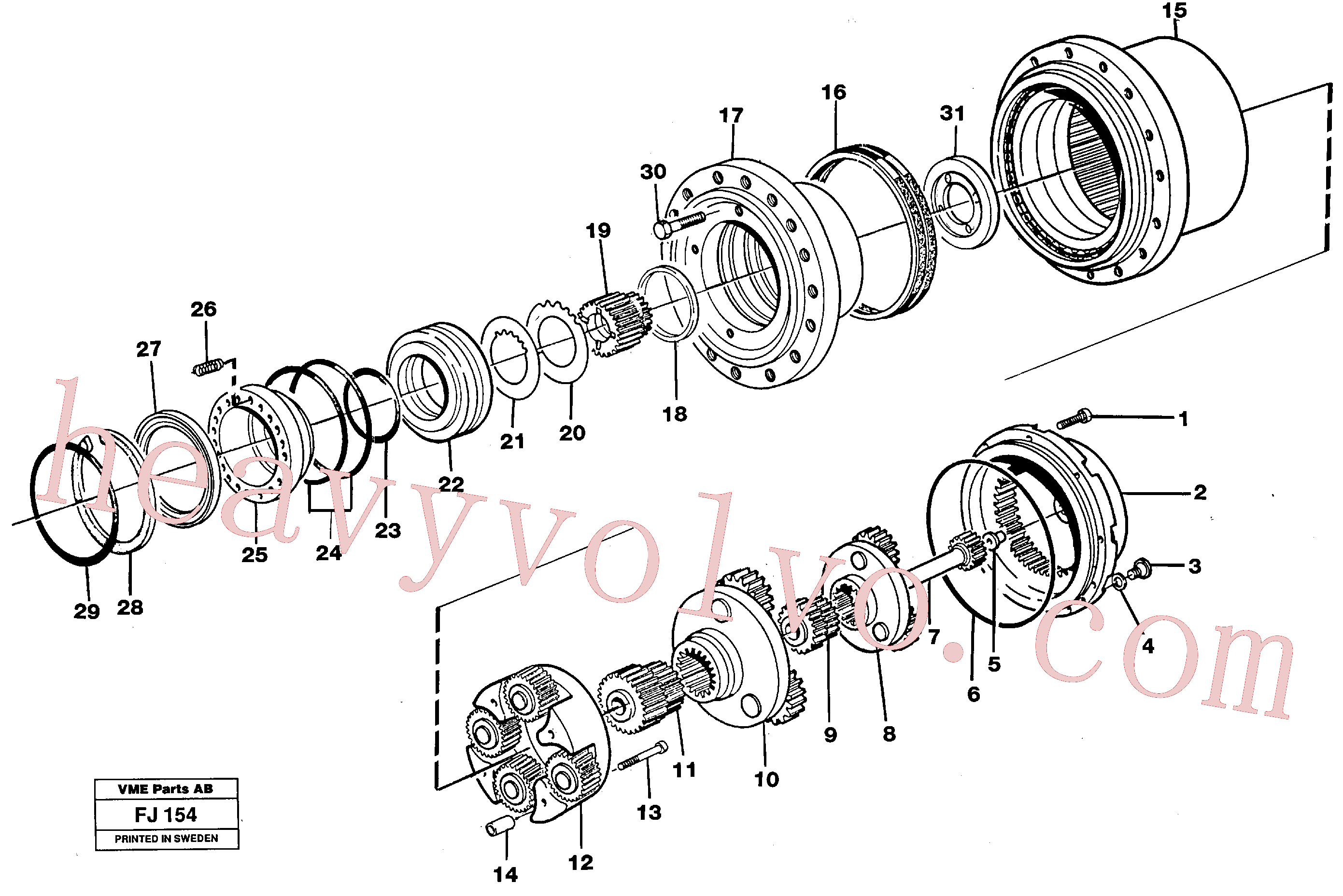 Volvo Assembly VOE14262065 Hub Reduction for sale