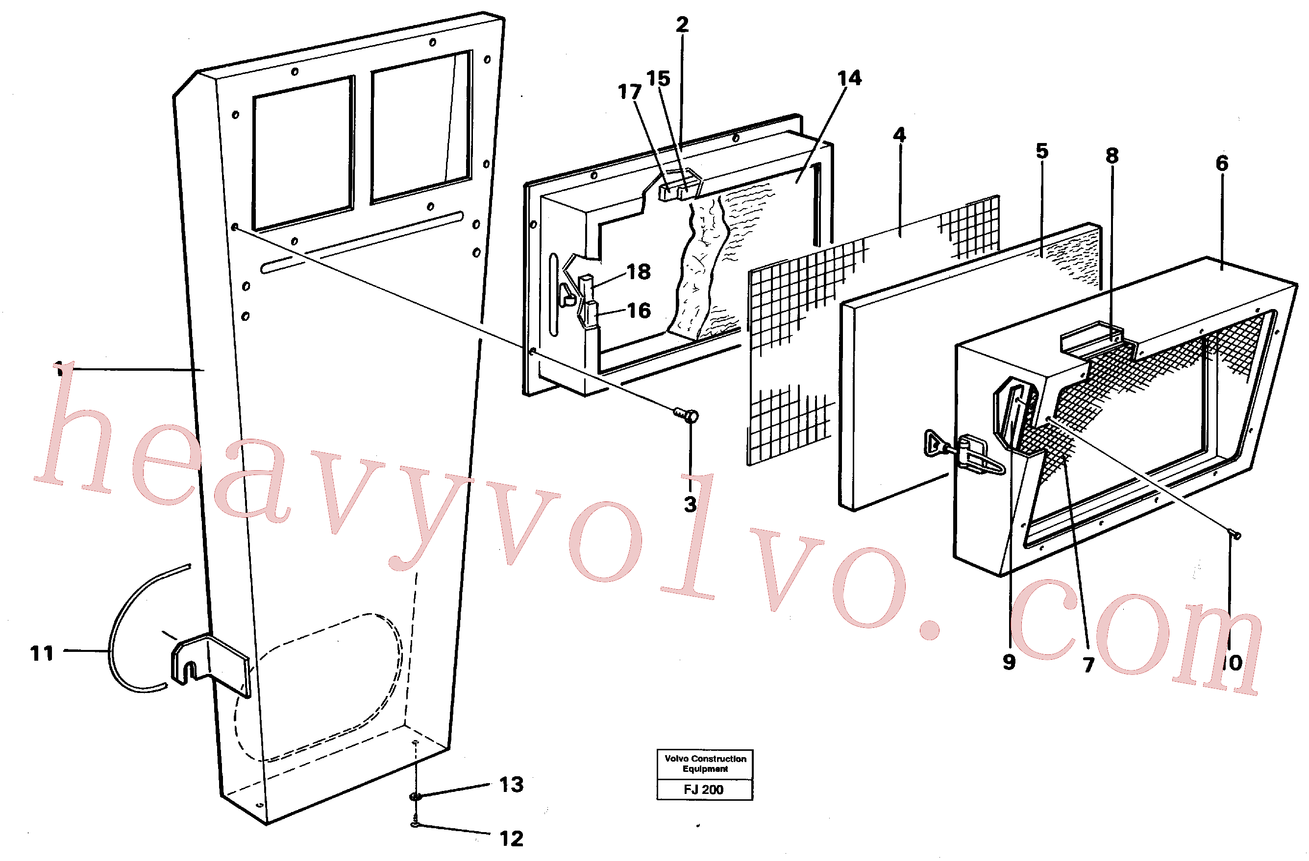 VOE955119 Cross recessed screw for Volvo Excavator Parts