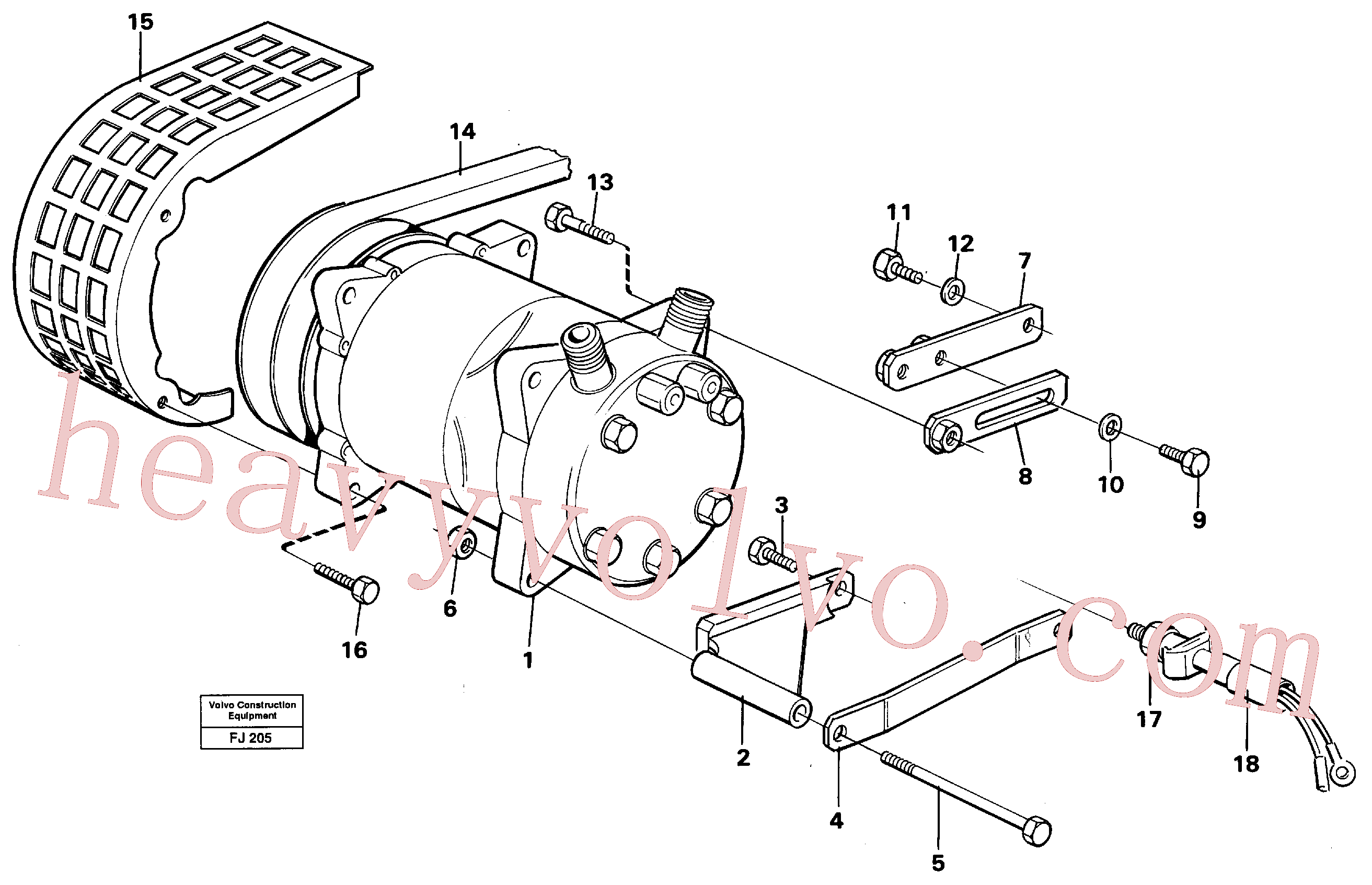 China Made VOE14247403 Tensioner parts for Volvo Excavator