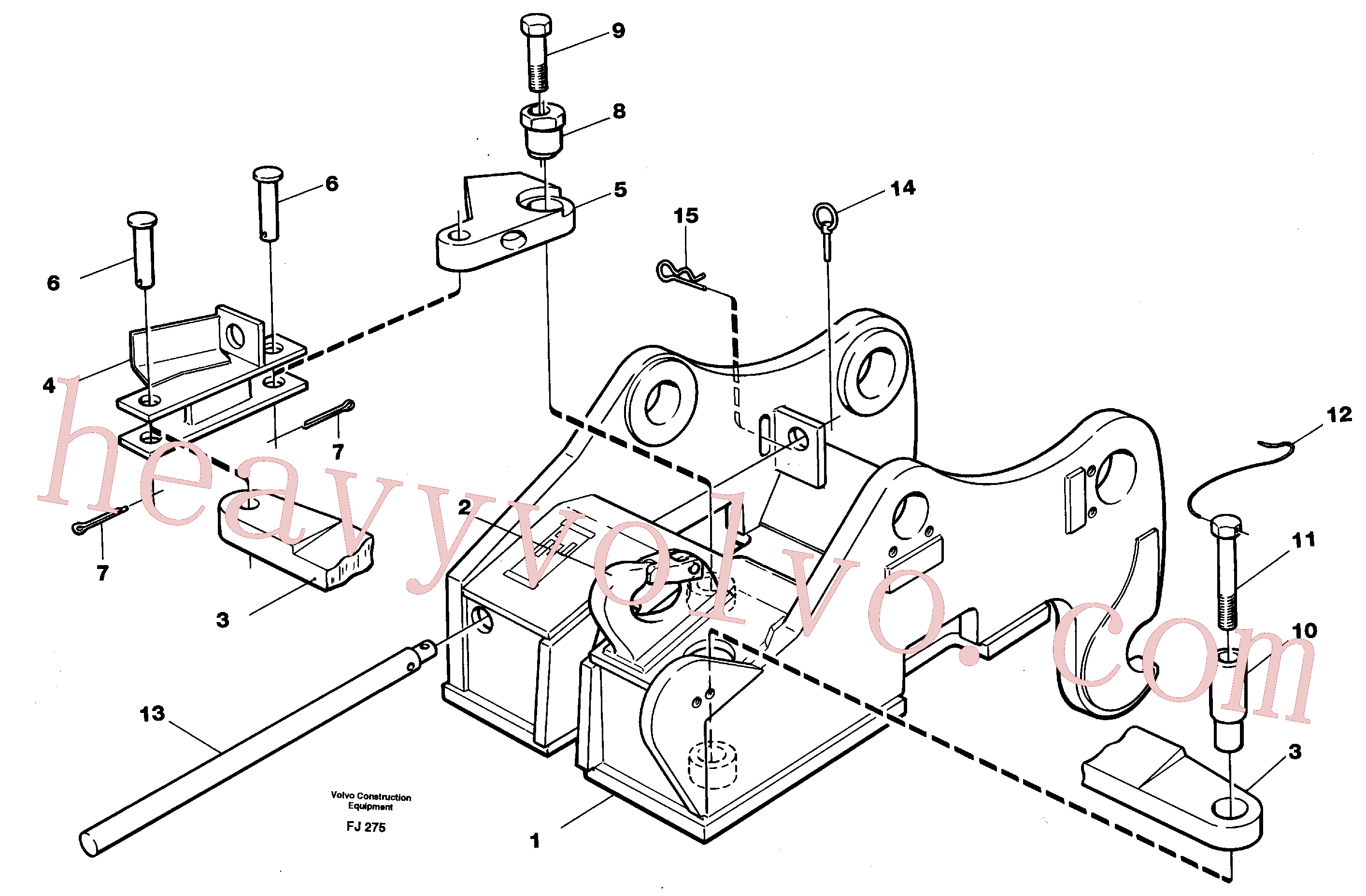 VOE14015220 Ring Peg for Volvo Excavator Parts