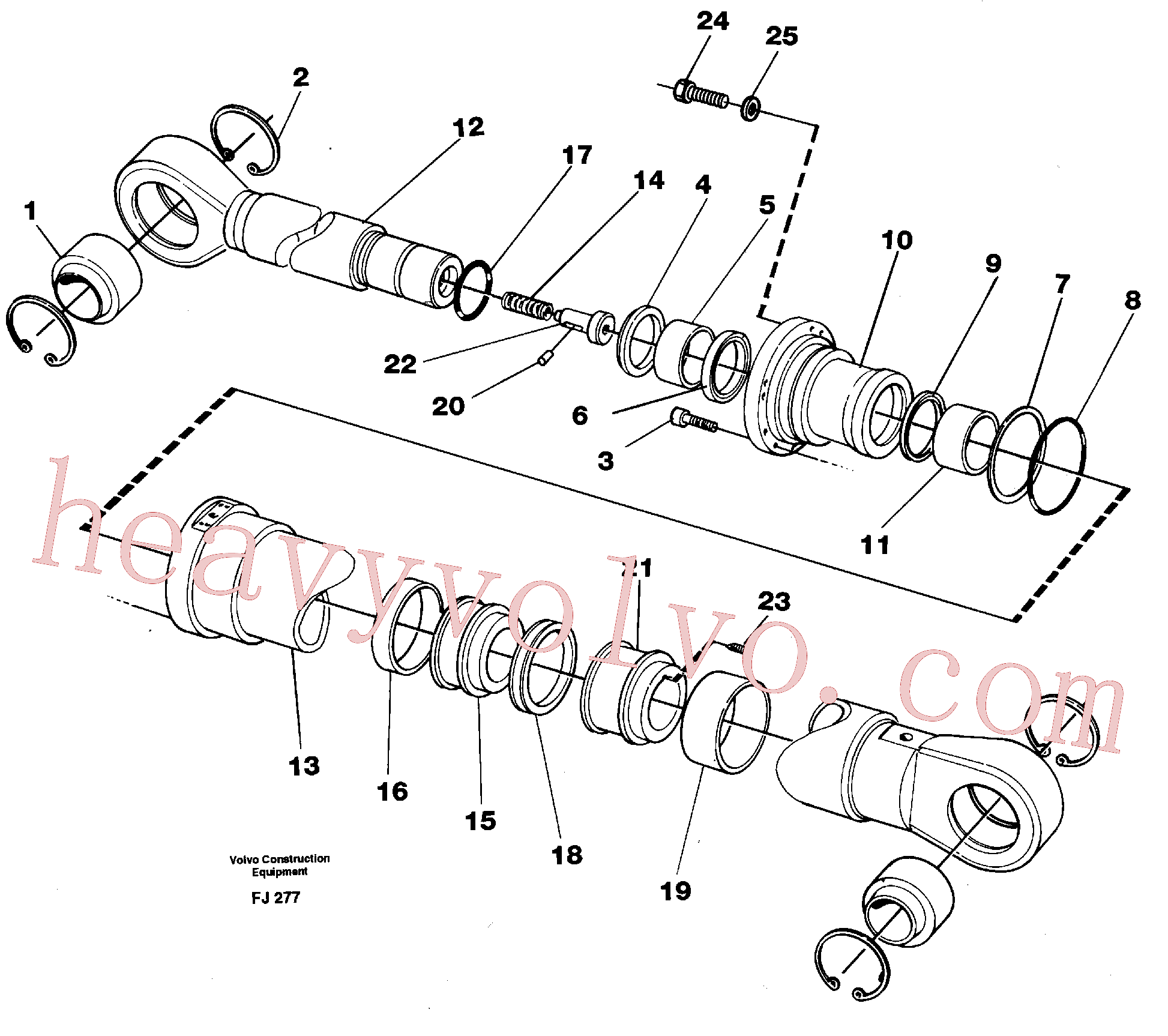 Volvo excavator part VOE14237771 Piston for sale