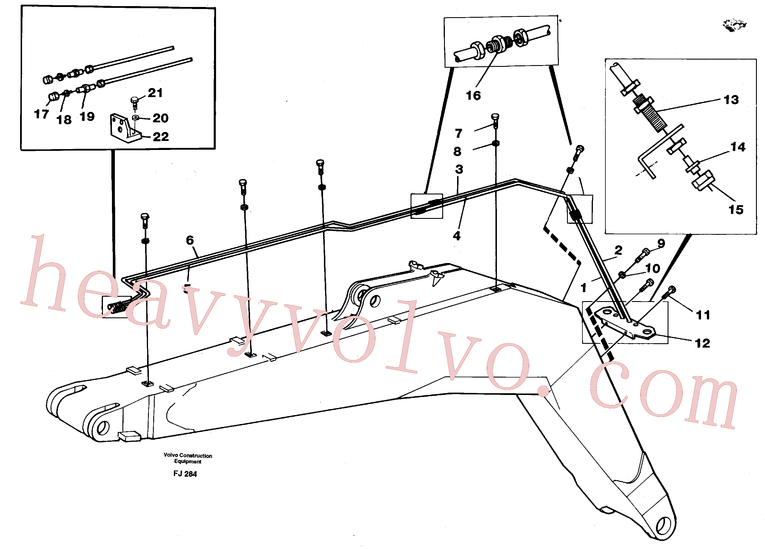 VOE14255552 Tube Assembly for Volvo Excavator spare