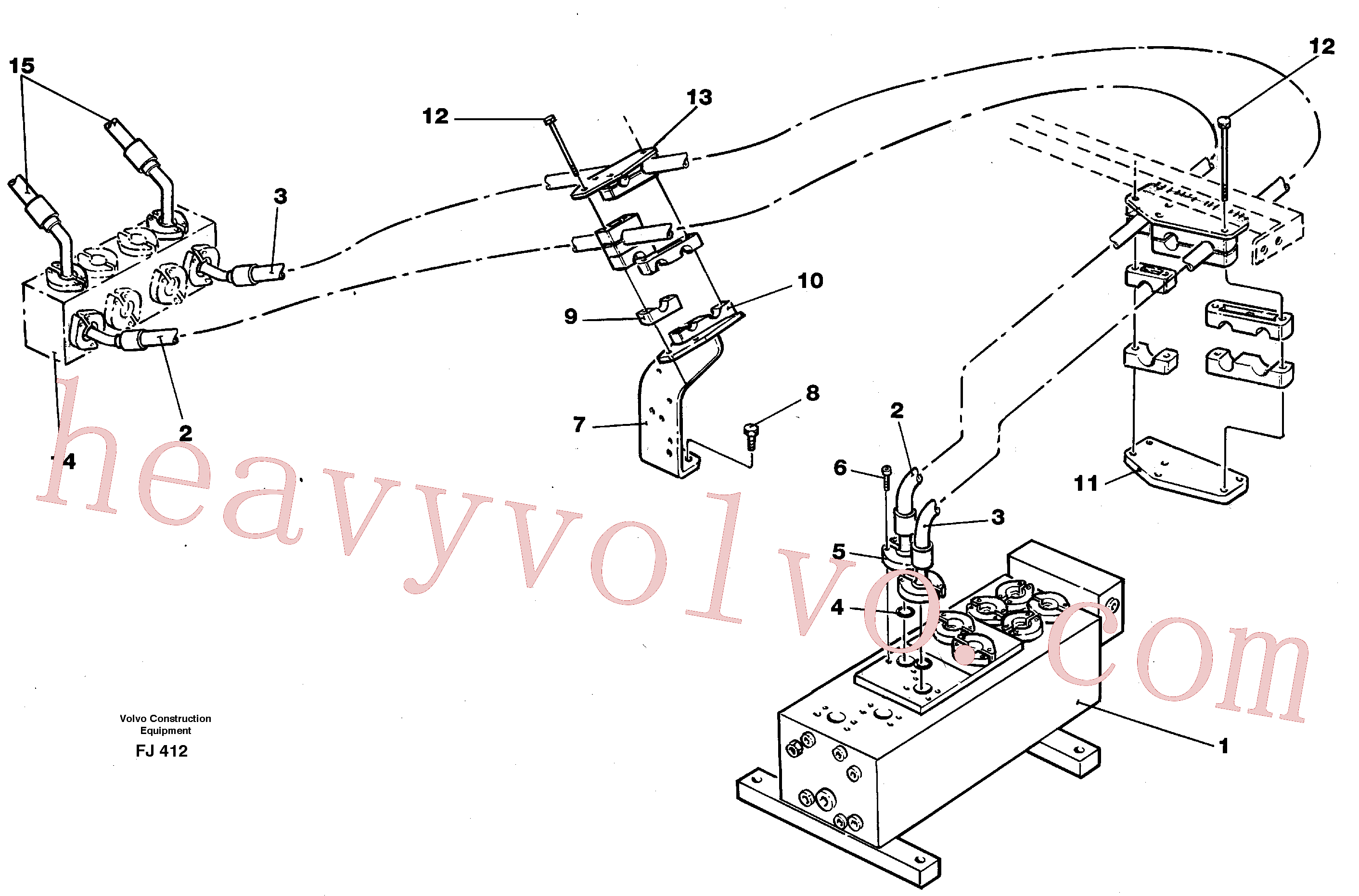 Volvo VOE14055011 Hydraulic hose aftermarket part for sale