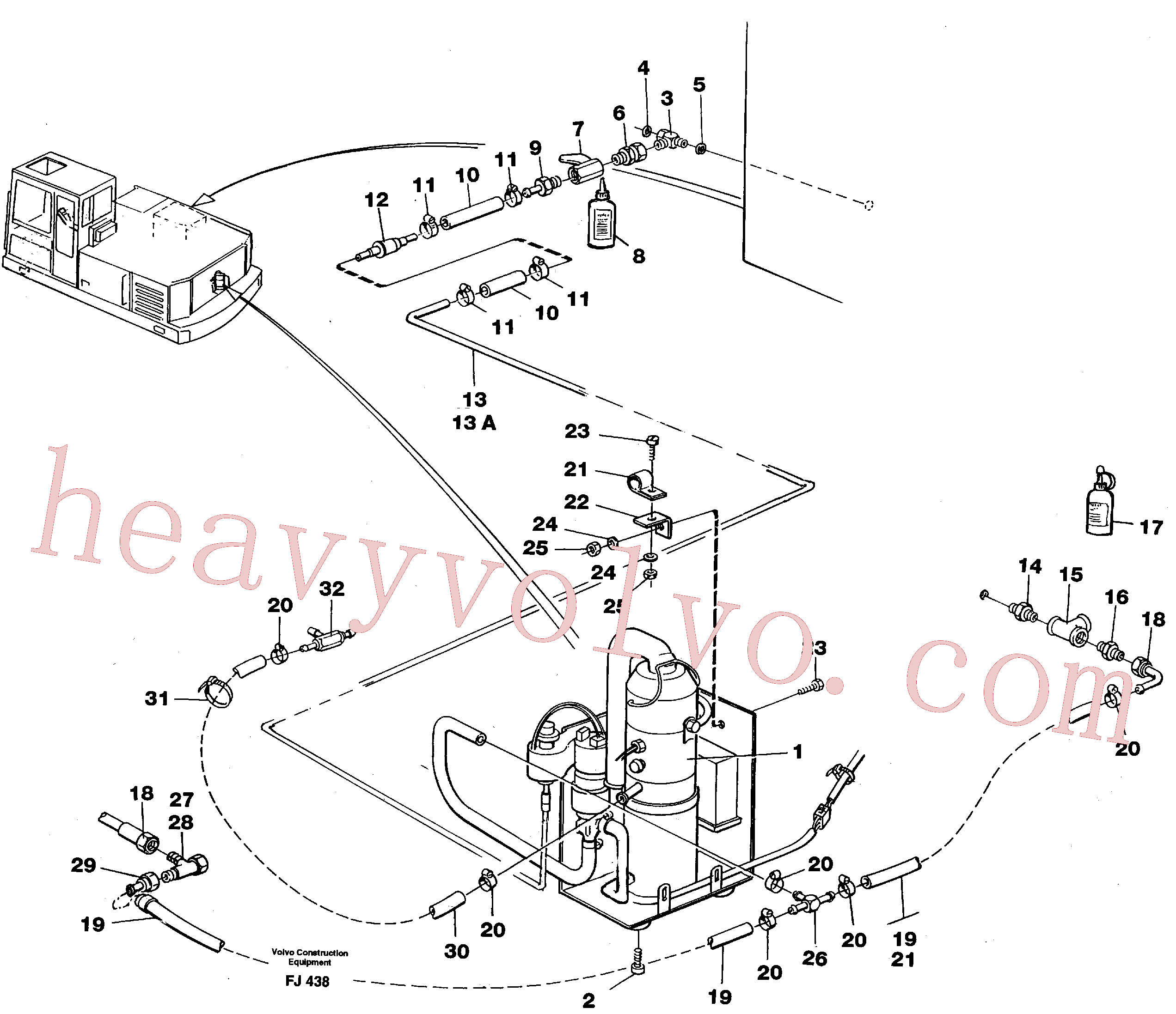 VOE14213332 Sealing ring for Volvo Excavator spare