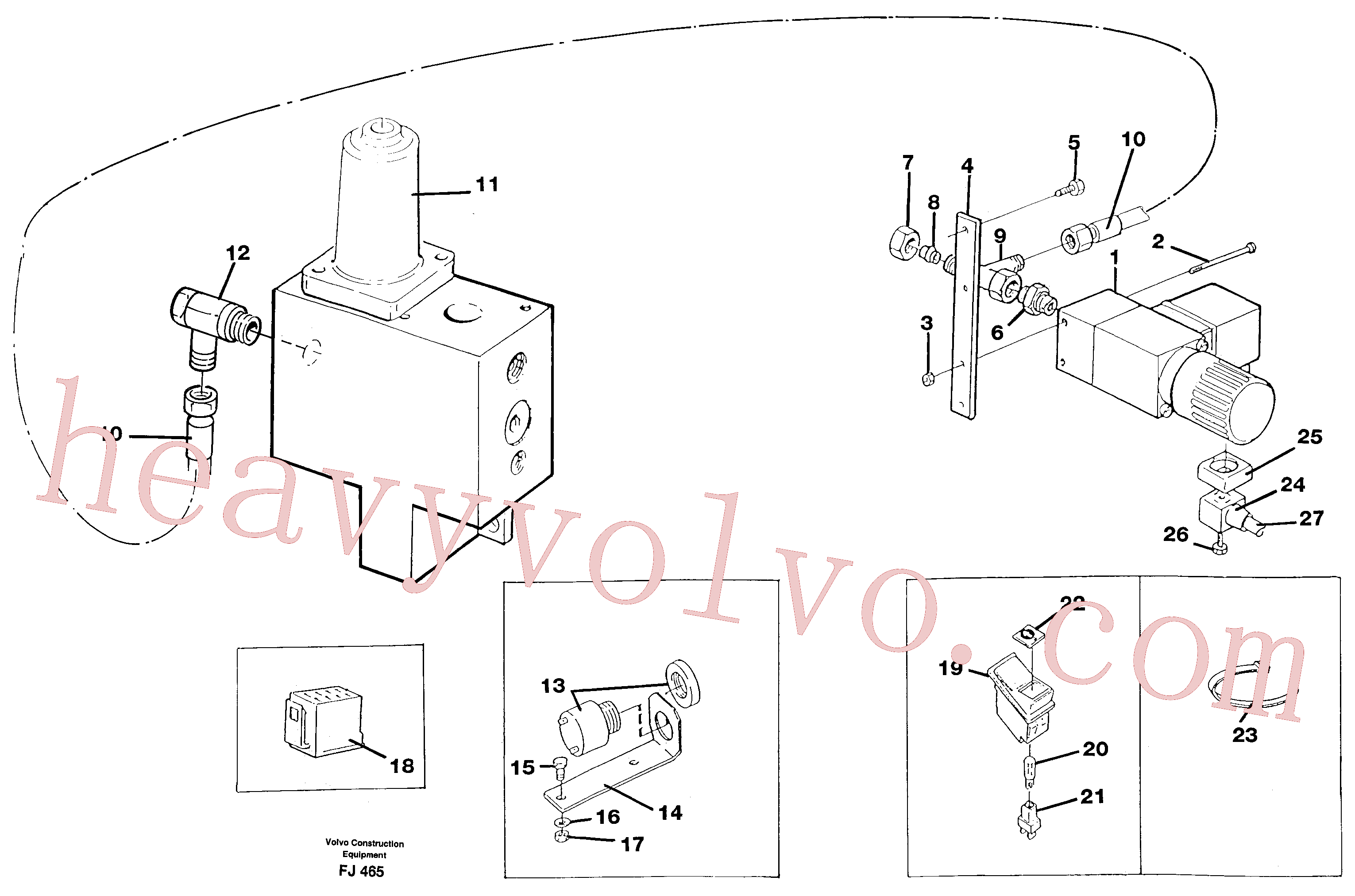 Volvo Assembly VOE14256456 Cable harness for sale