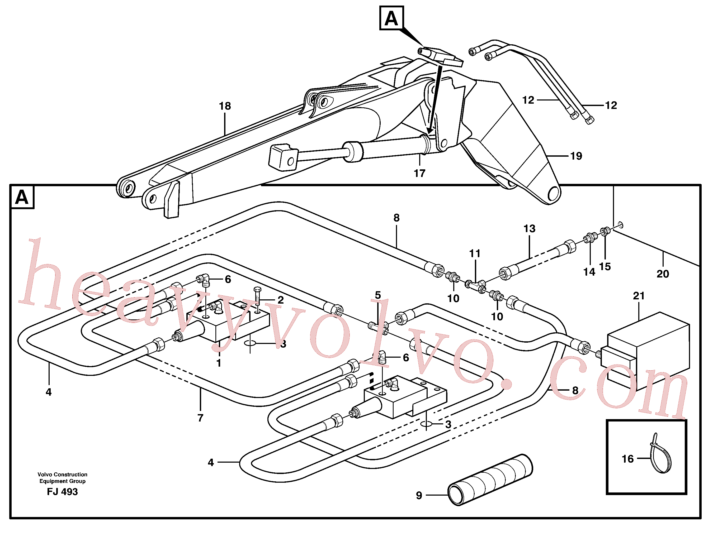 China Made VOE14257605 Rockmaster/4SP parts for Volvo Excavator