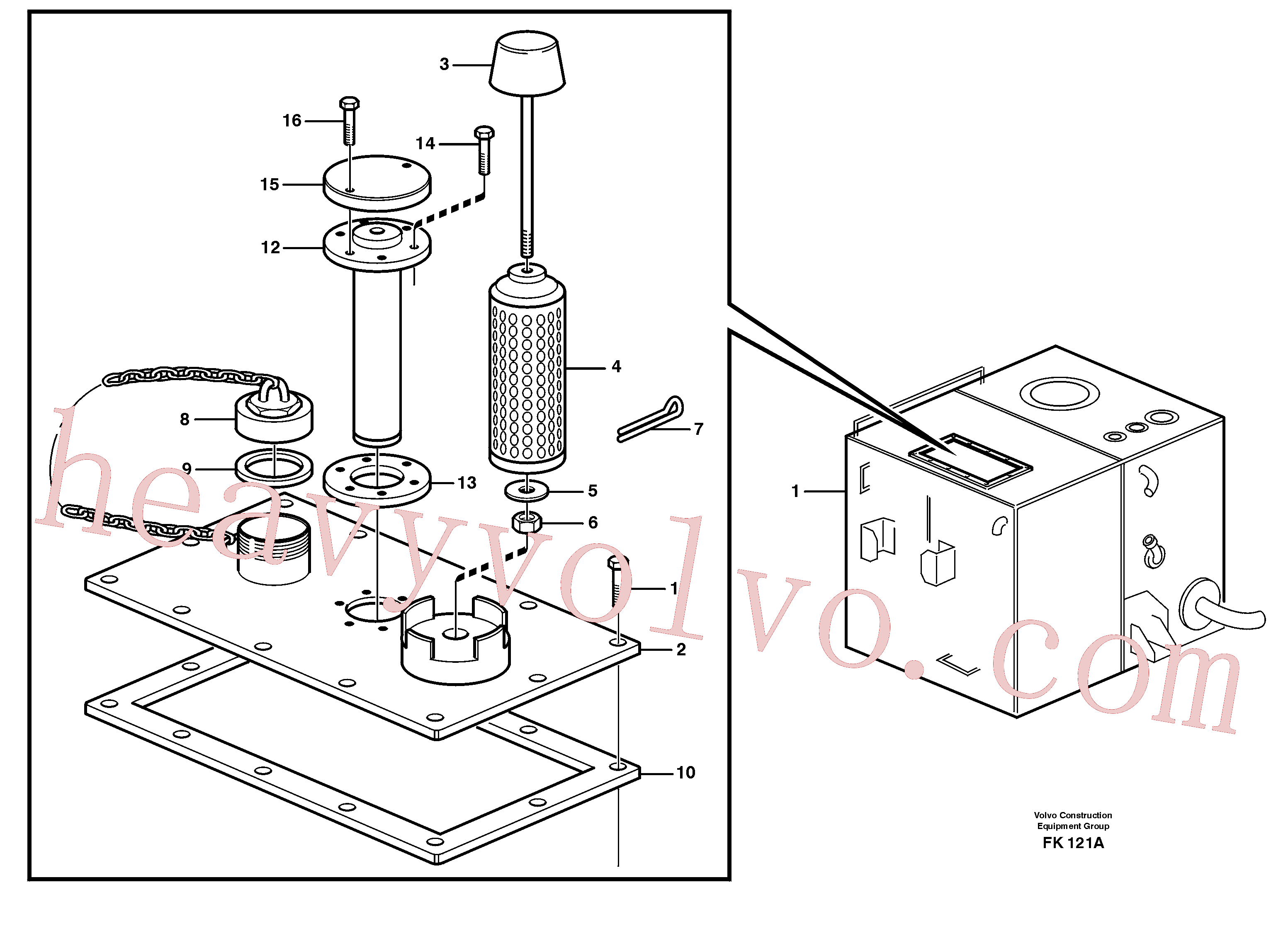 VOE14014594 Screw for Volvo Excavator Parts