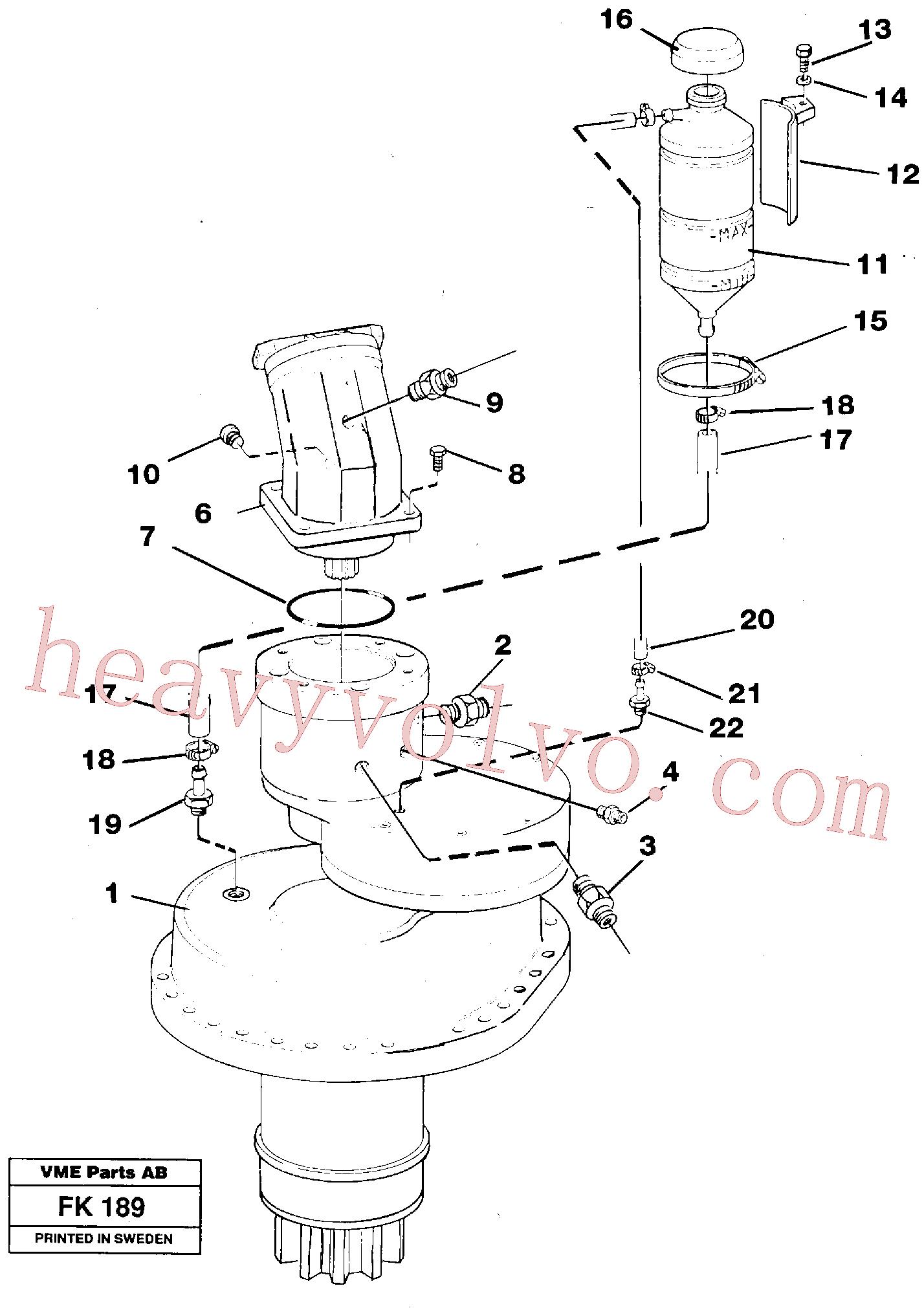 China Made VOE13976629 Washer, Plain washer parts for Volvo Excavator