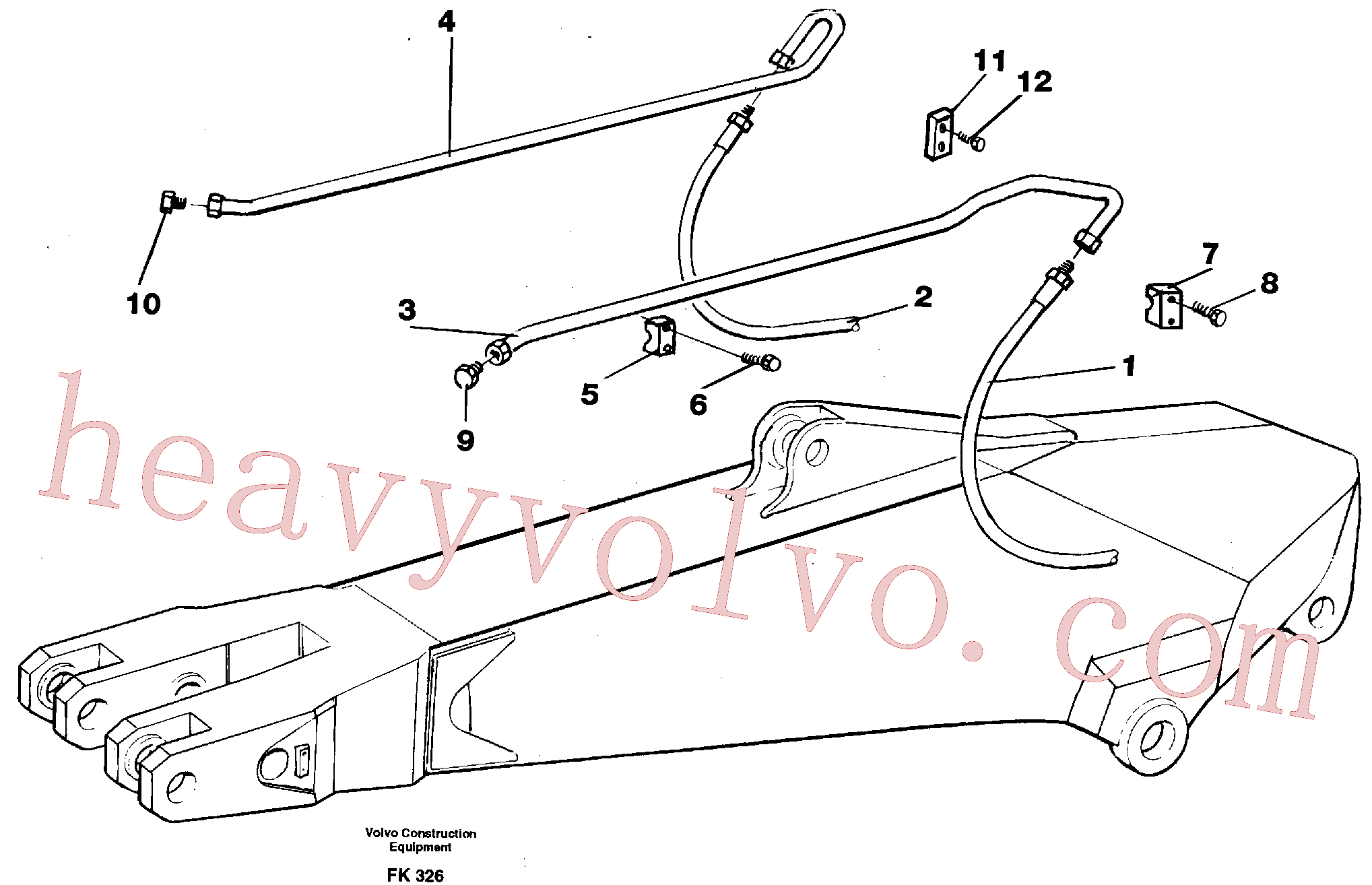 VOE14254444 Tube Assembly for Volvo Excavator Parts