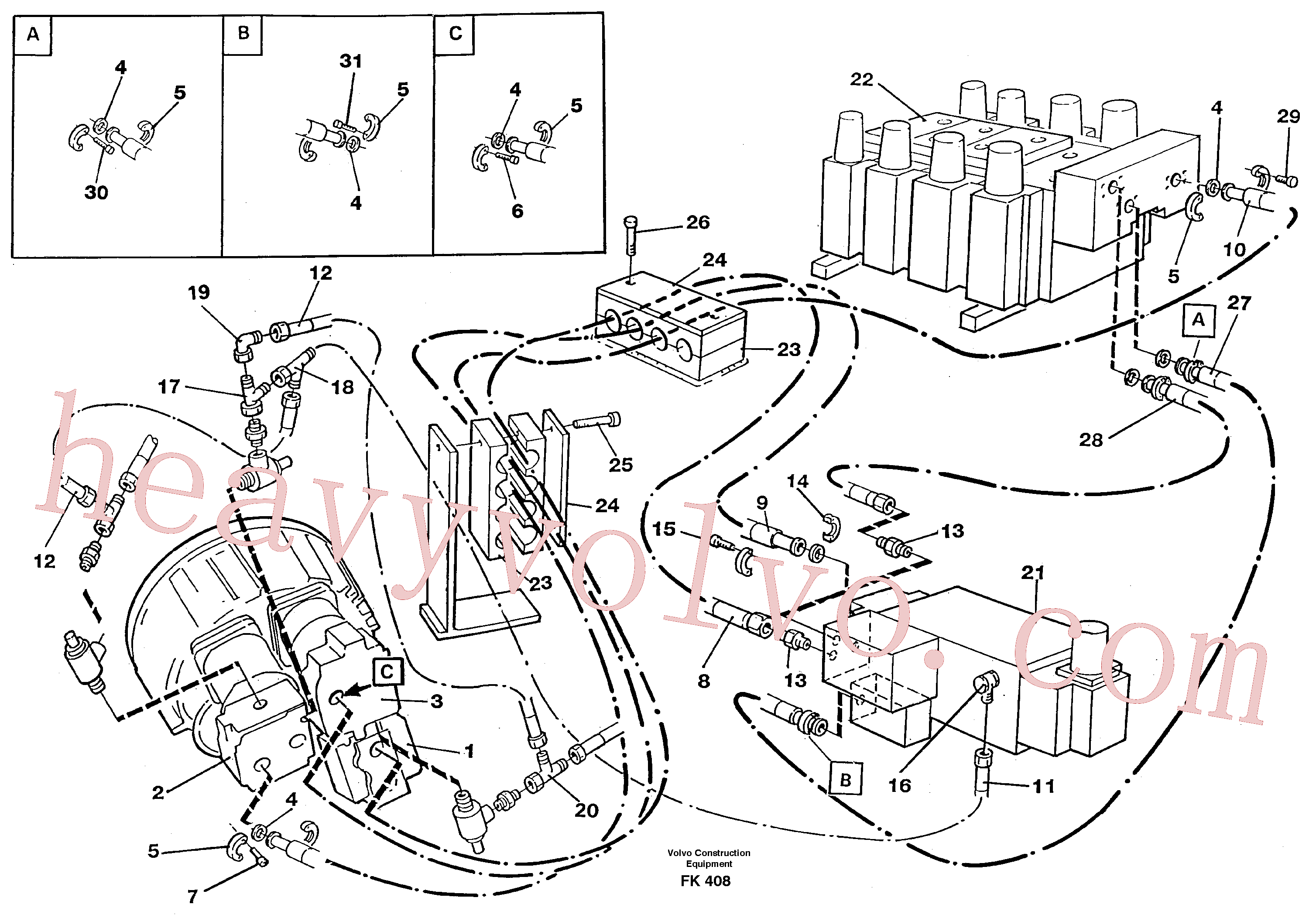 Wholesale VOE14215484 Shuttle valve for Volvo Excavator