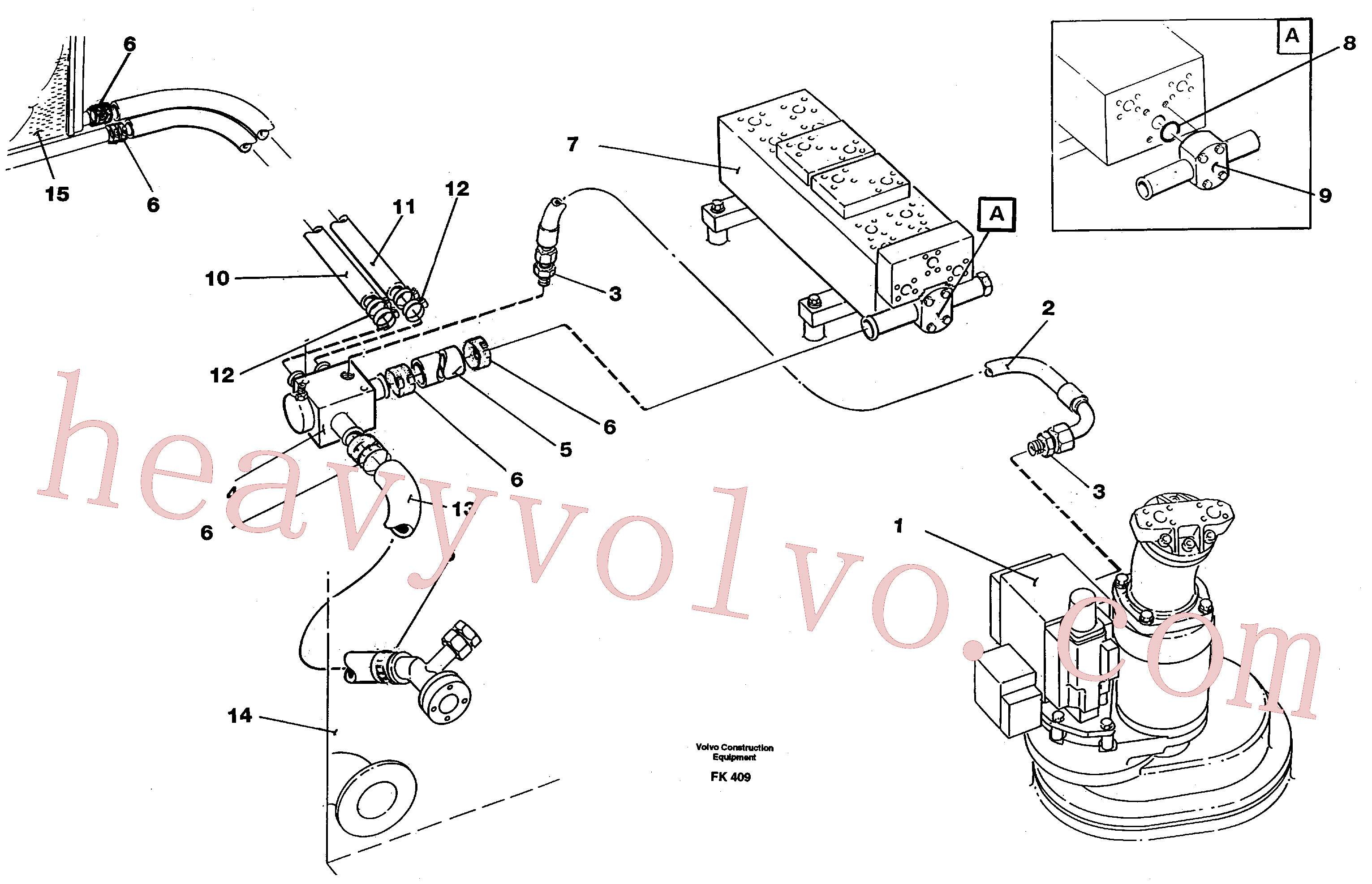 China Made VOE14215317 Hydraulic hose parts for Volvo Excavator