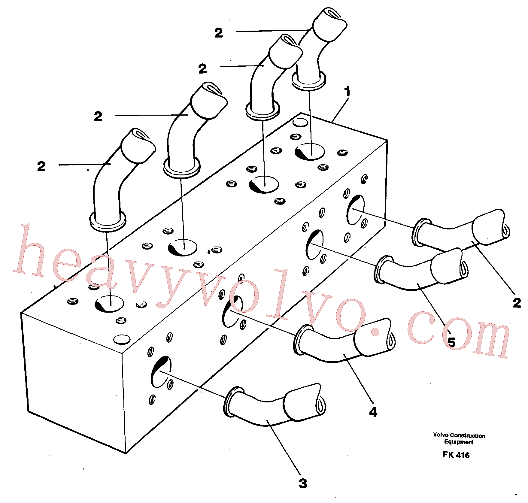 Volvo VOE14055011 Hydraulic hose aftermarket part for sale