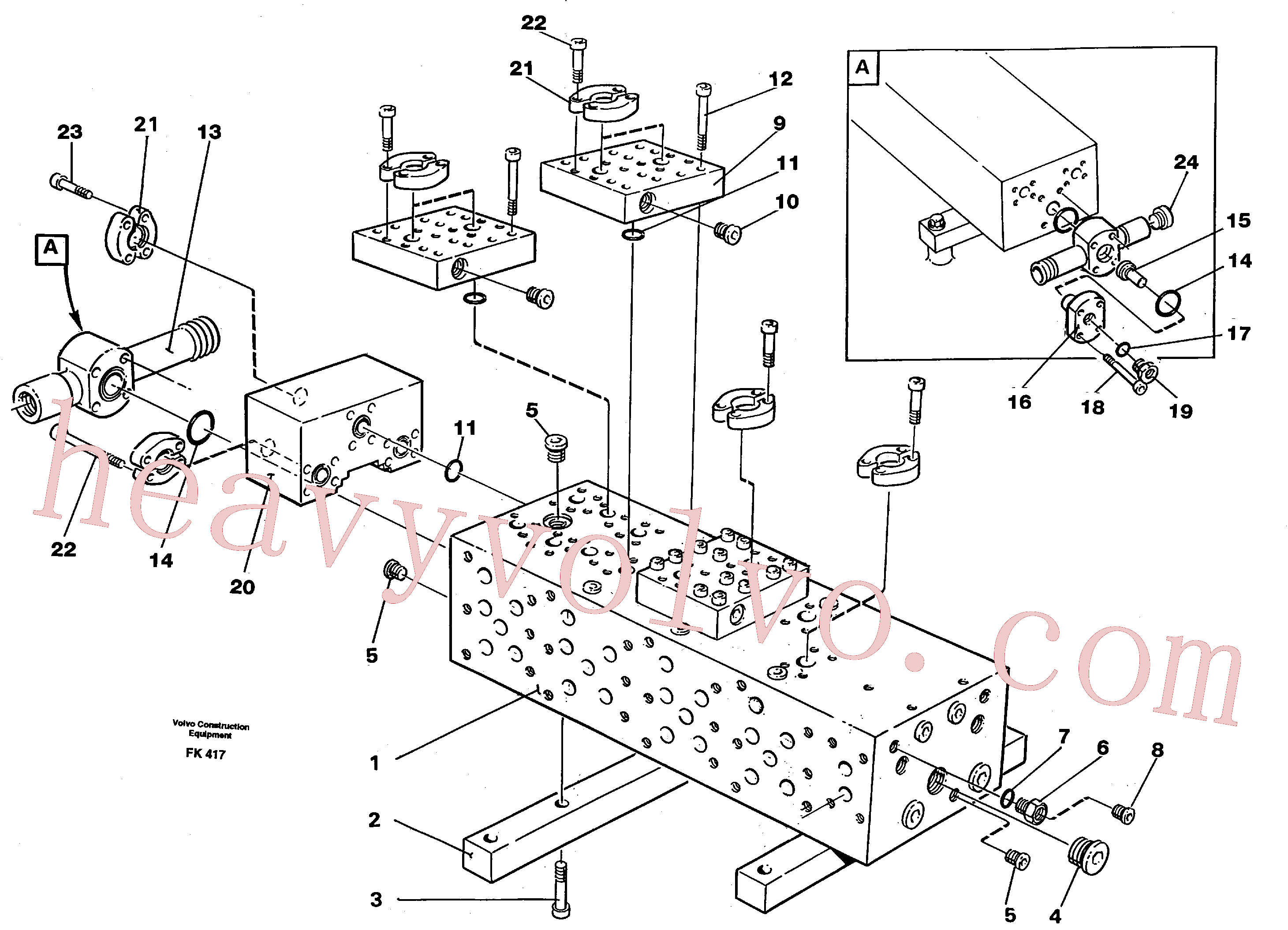 VOE14262093 Plate for Volvo Excavator Parts