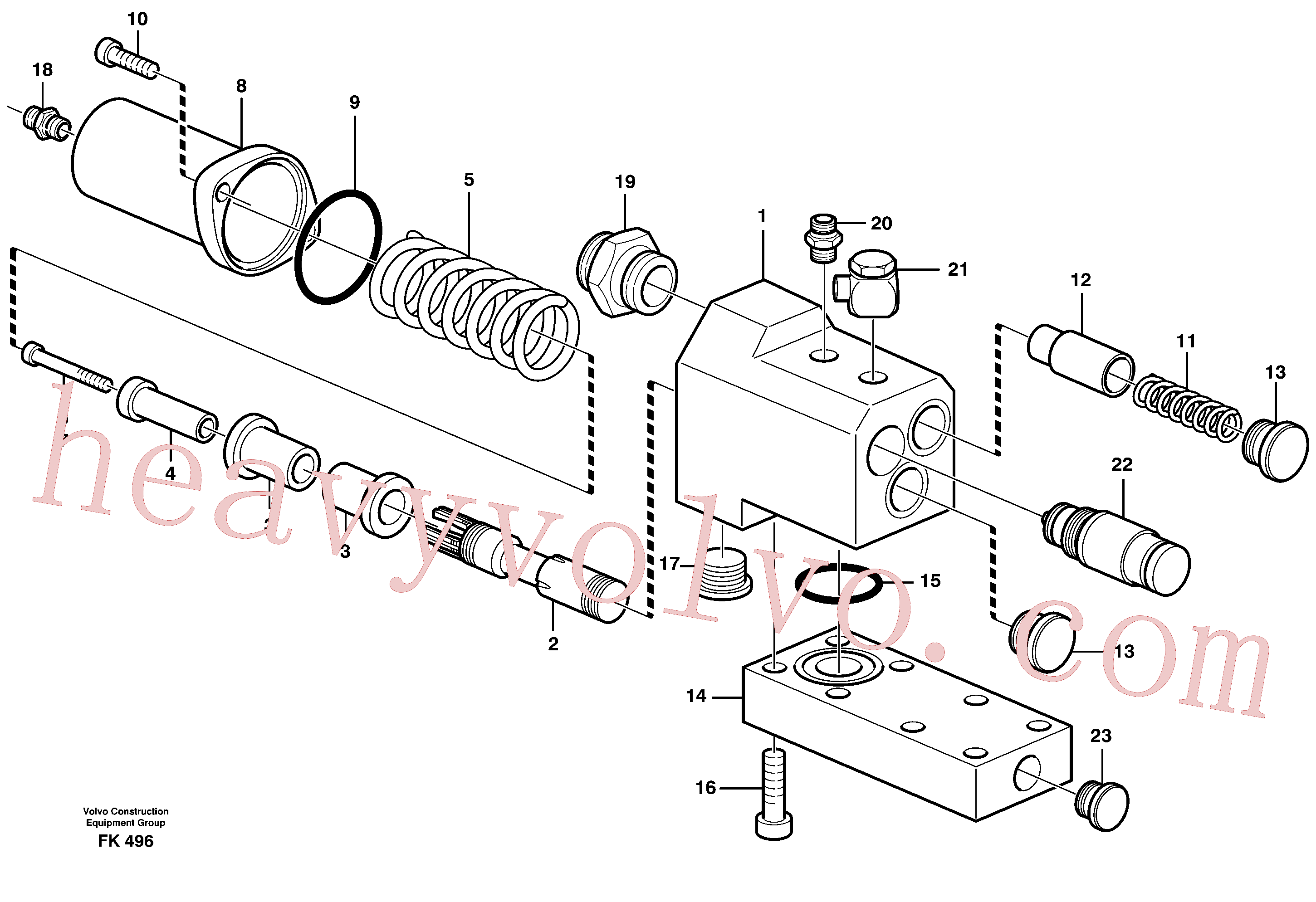 Volvo VOE14256362 Line Brk Valve aftermarket part for sale