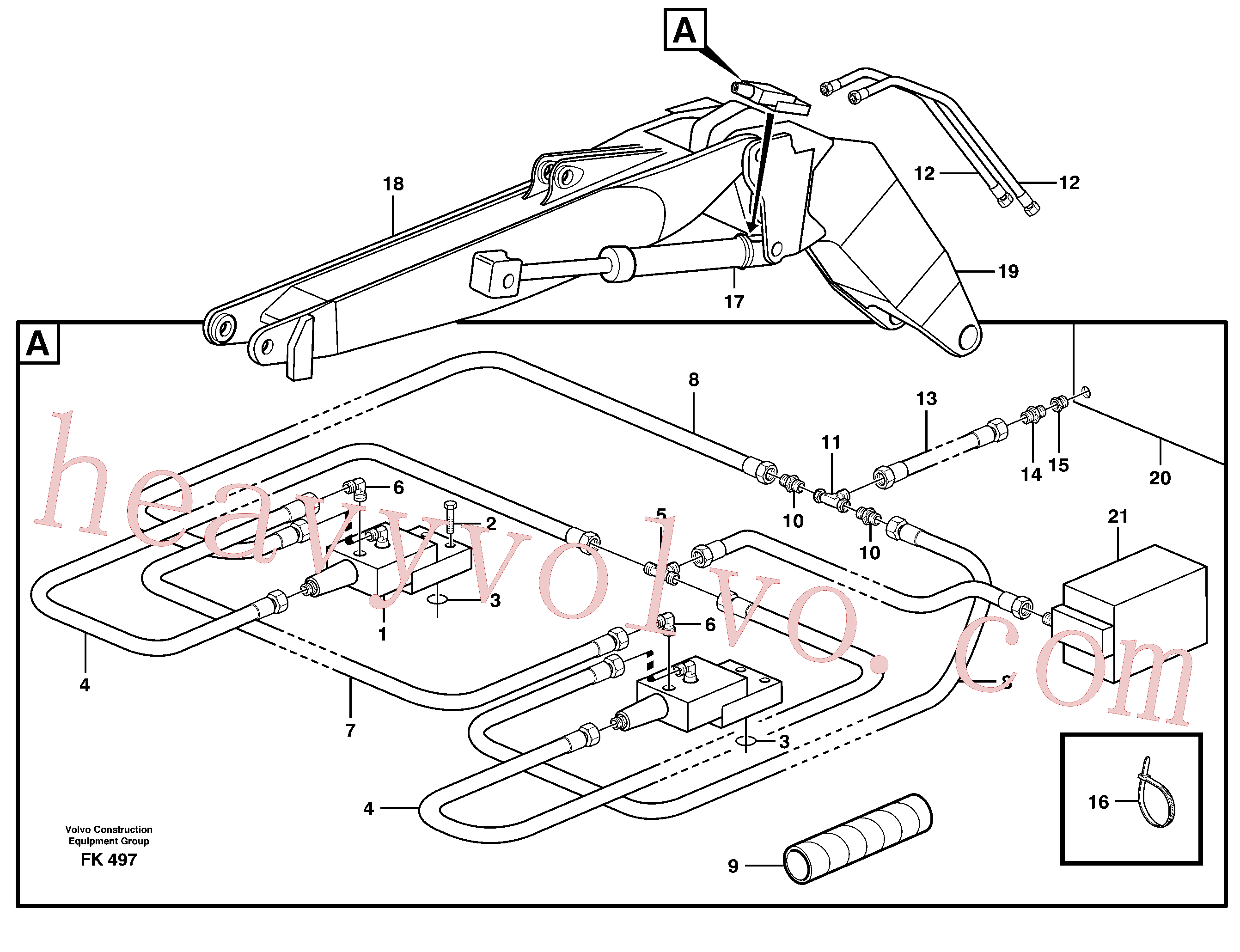 China Made VOE14257605 Rockmaster/4SP parts for Volvo Excavator