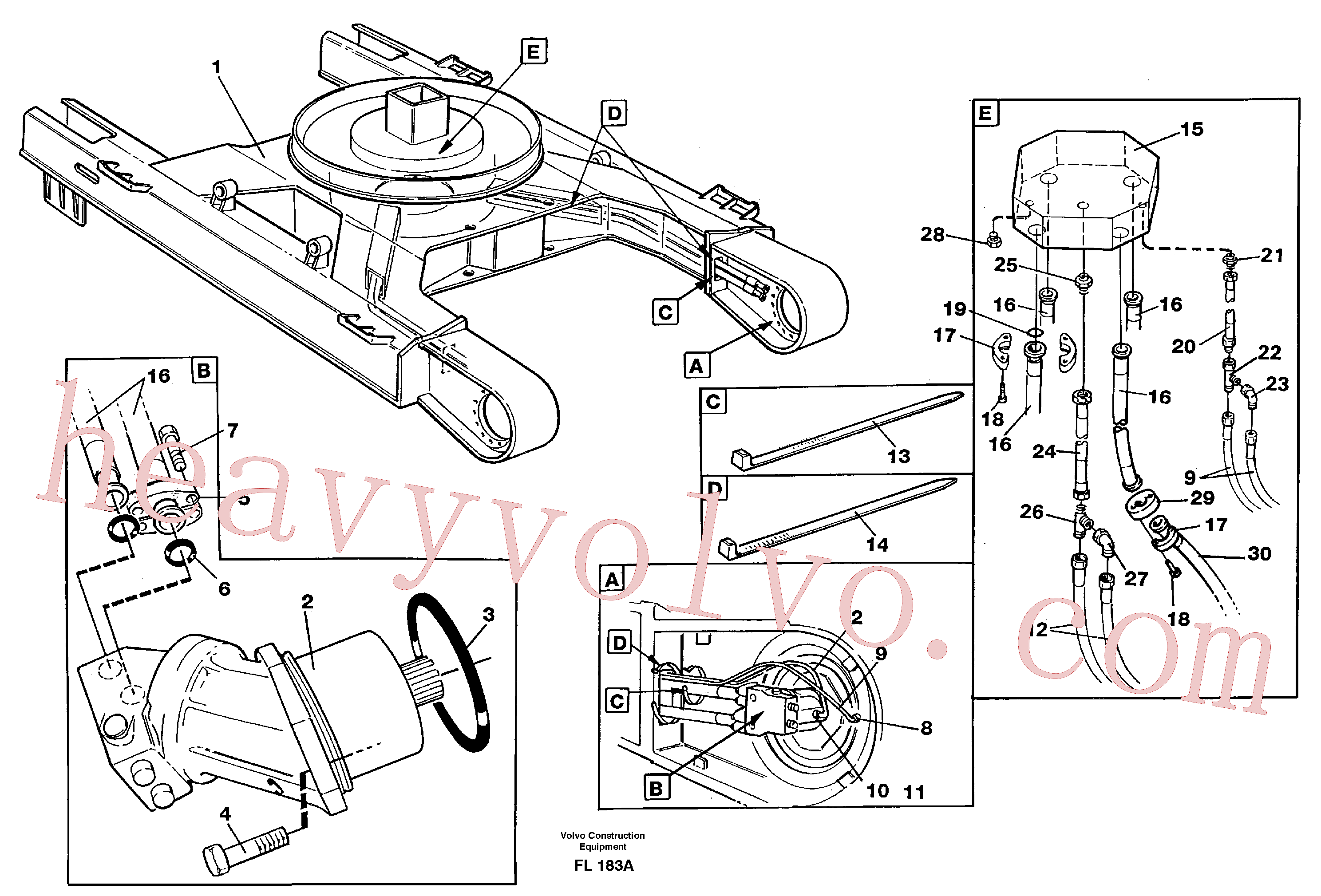 VOE13962906 Hexagon screw for Volvo Excavator spare