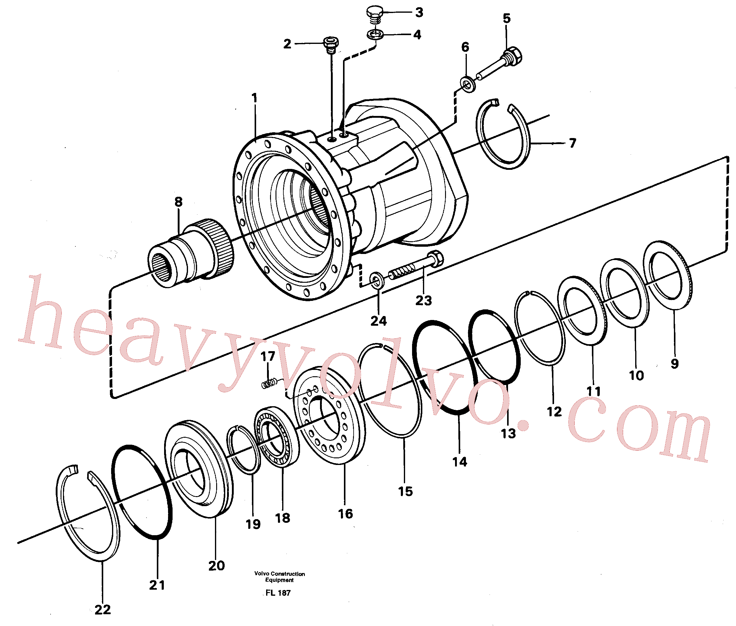 Volvo excavator part VOE11700003 Plug for sale