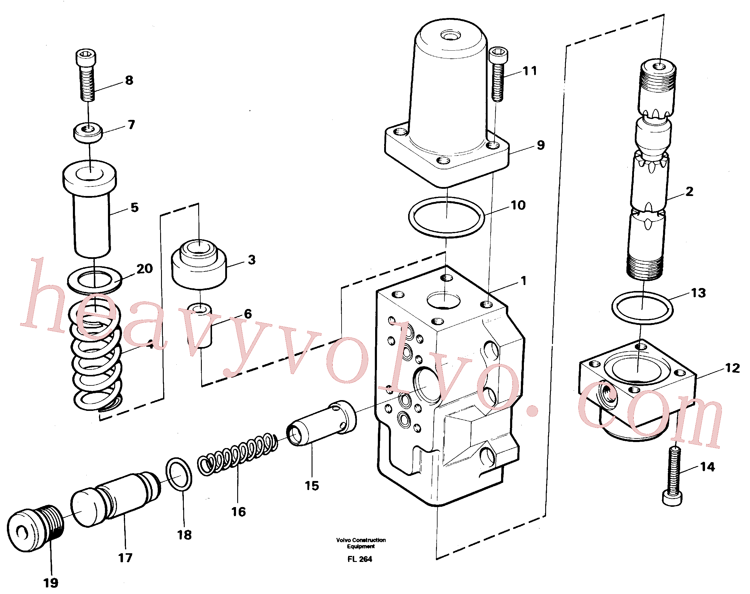VOE14264484 Slide for Volvo Excavator spare