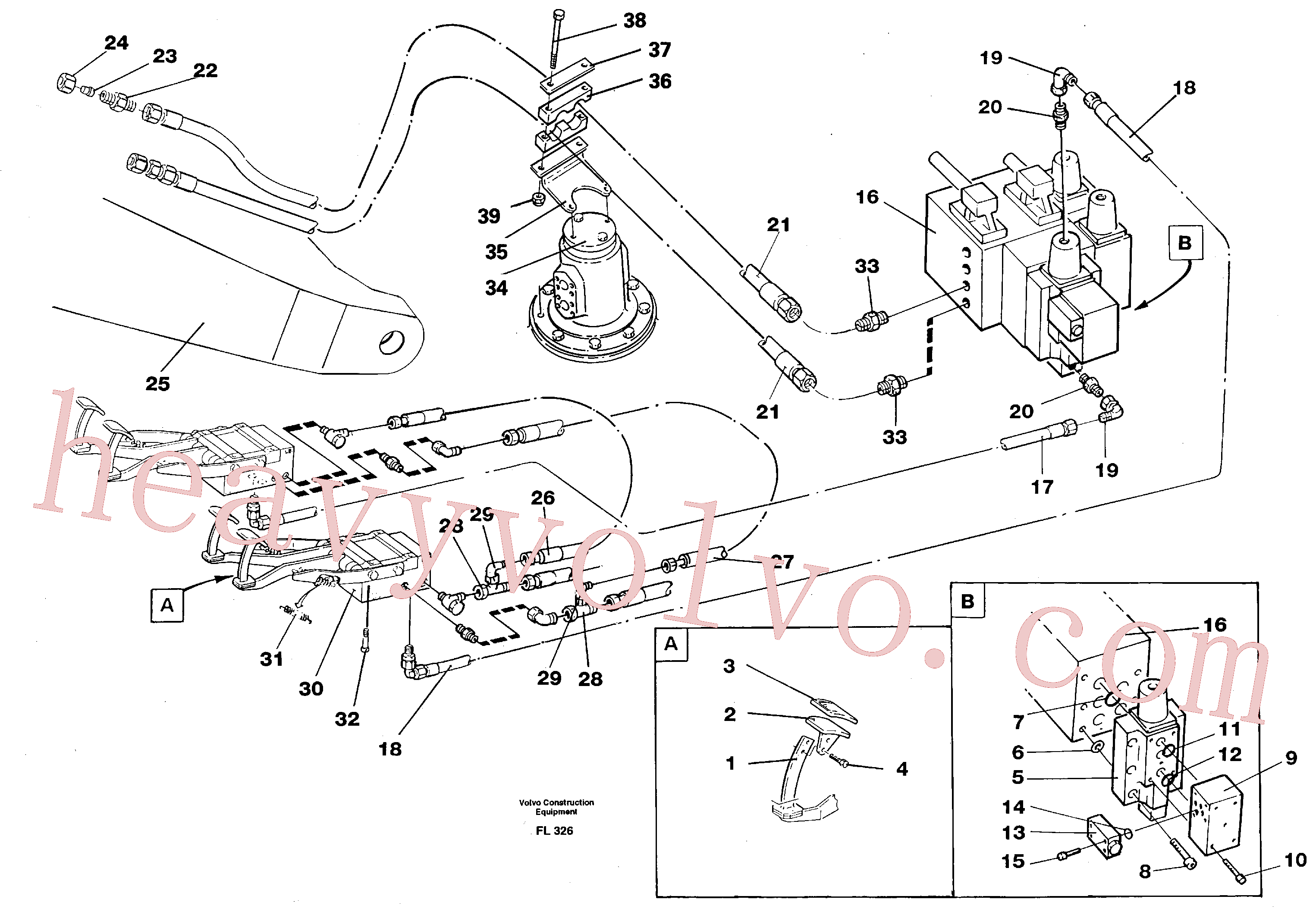 China Made VOE14213153 Marking strip parts for Volvo Excavator