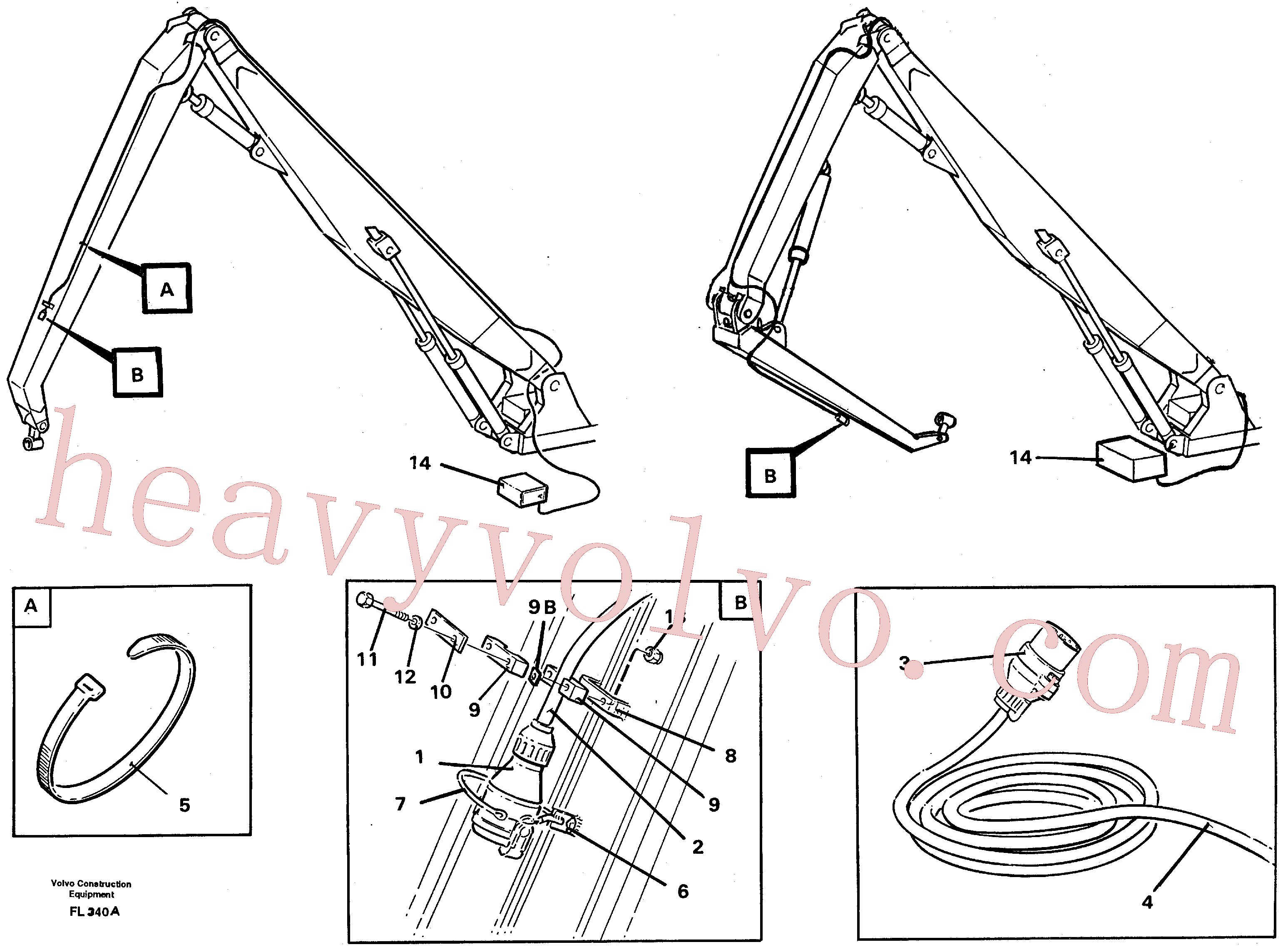 China Made VOE14220280 Connection plug parts for Volvo Excavator