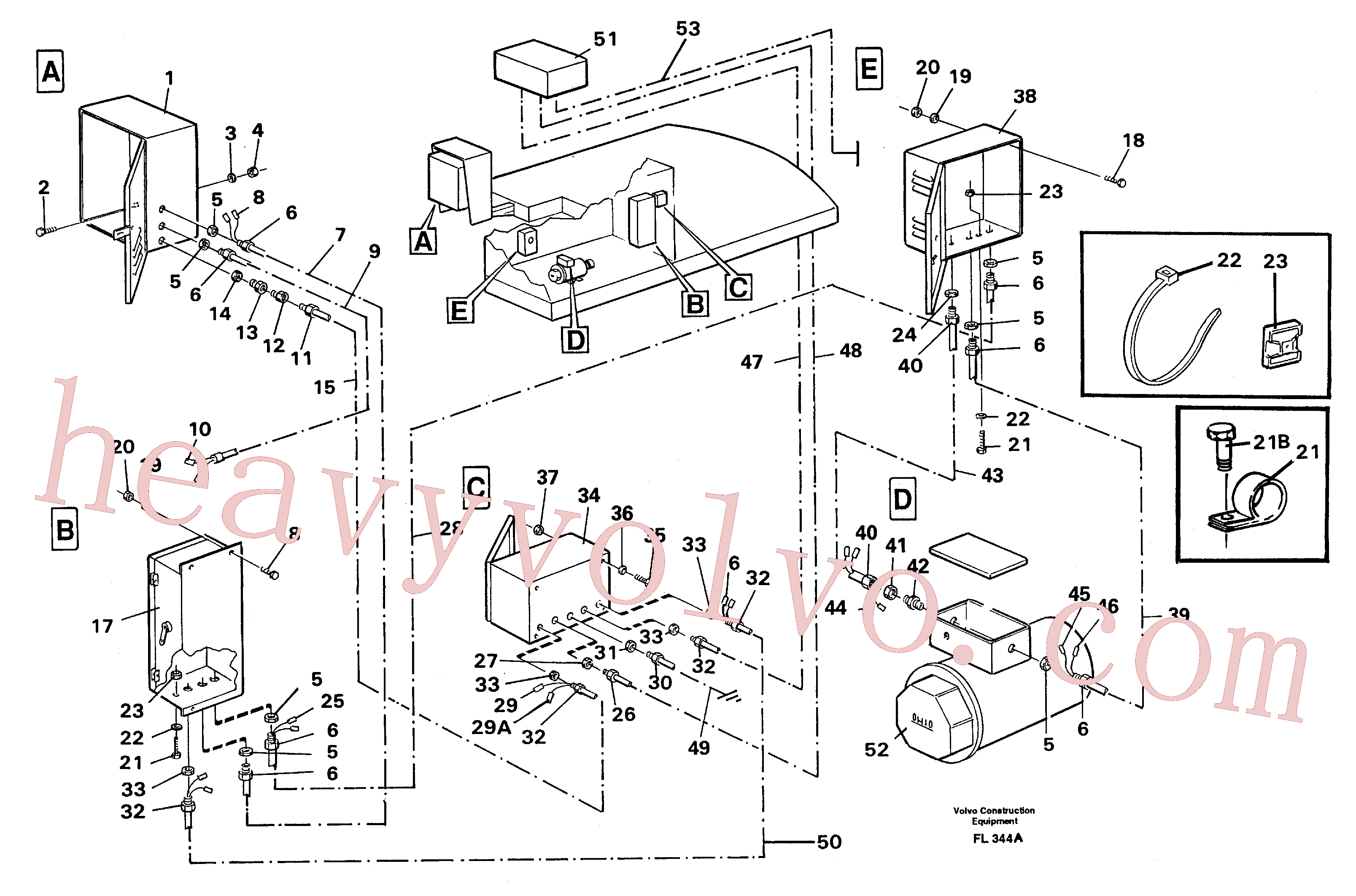 VOE14213804 Cable for Volvo Excavator Parts