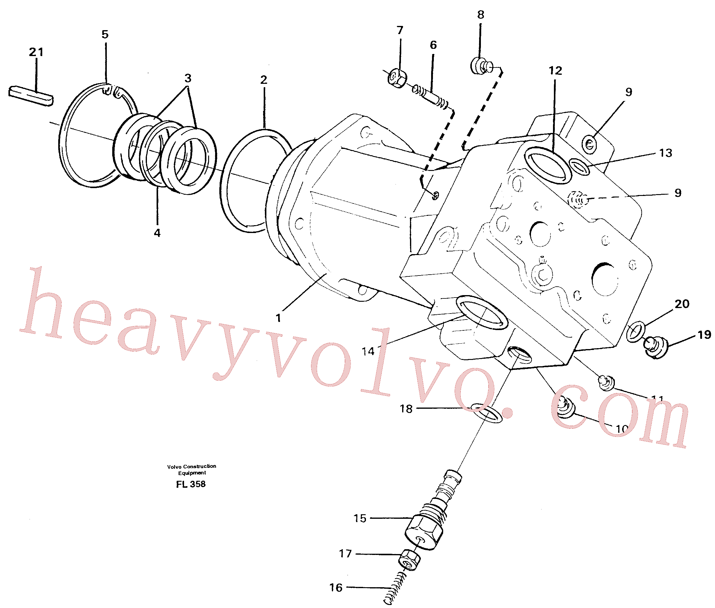 China Made VOE14212122 Set screw parts for Volvo Excavator