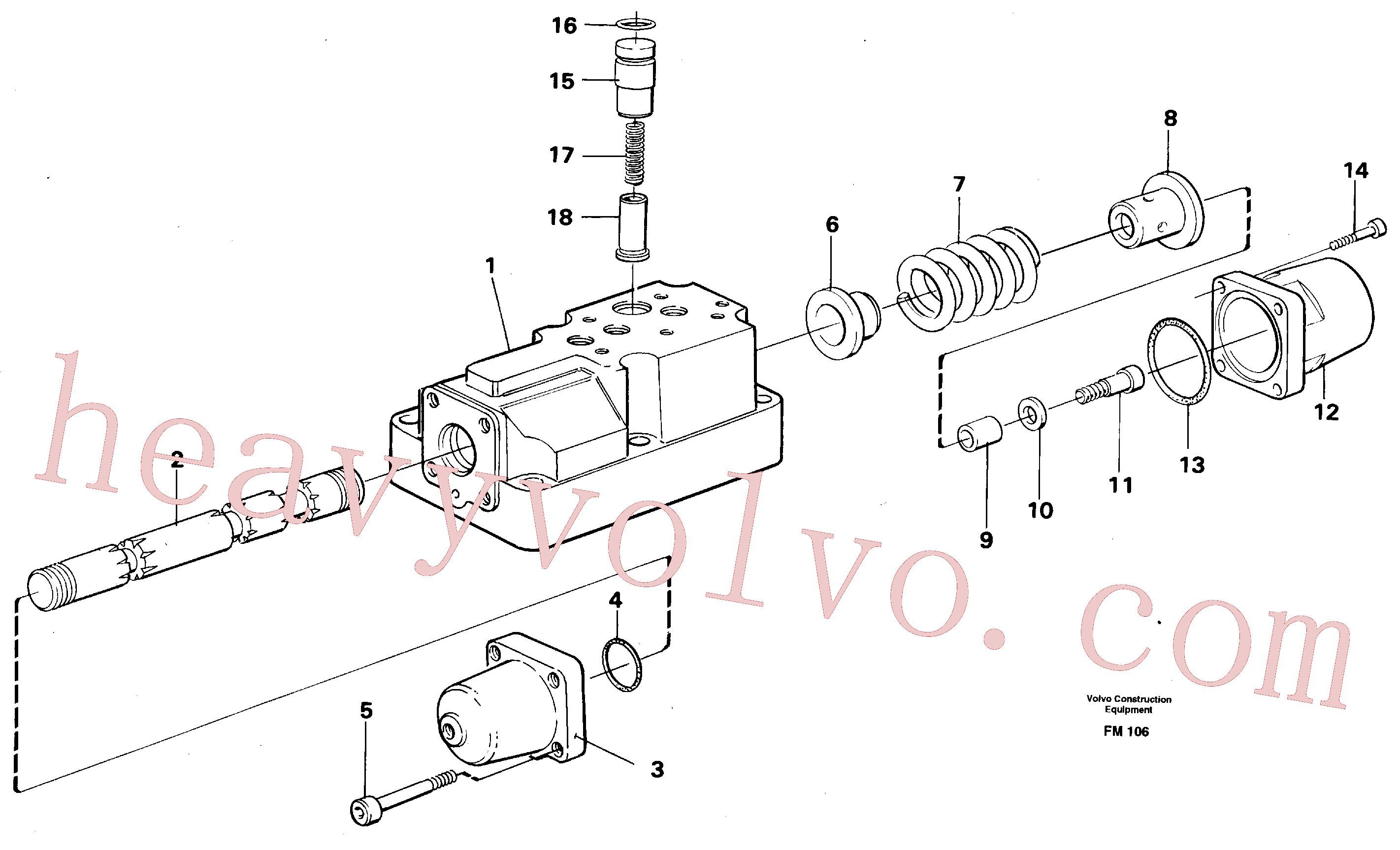 VOE14044702 Washer for Volvo Excavator Parts
