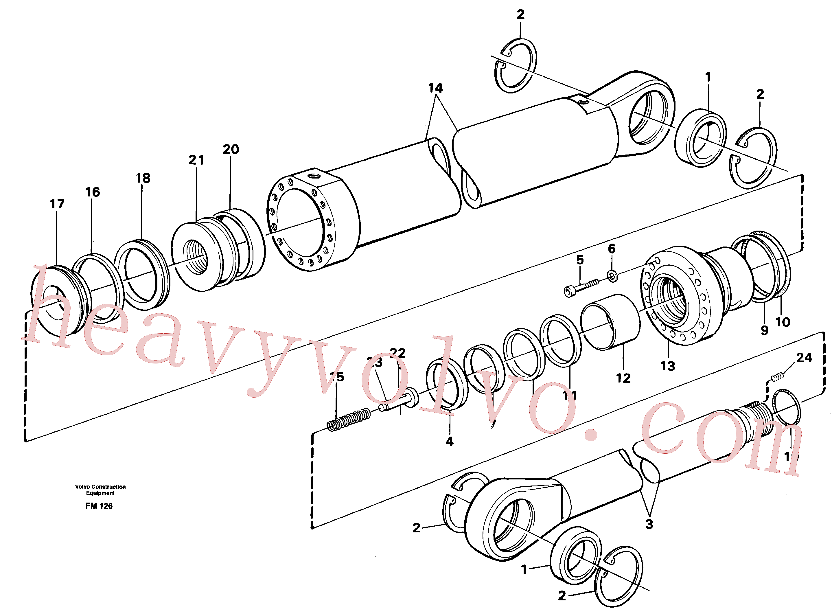 Volvo excavator part VOE14239752 Piston for sale