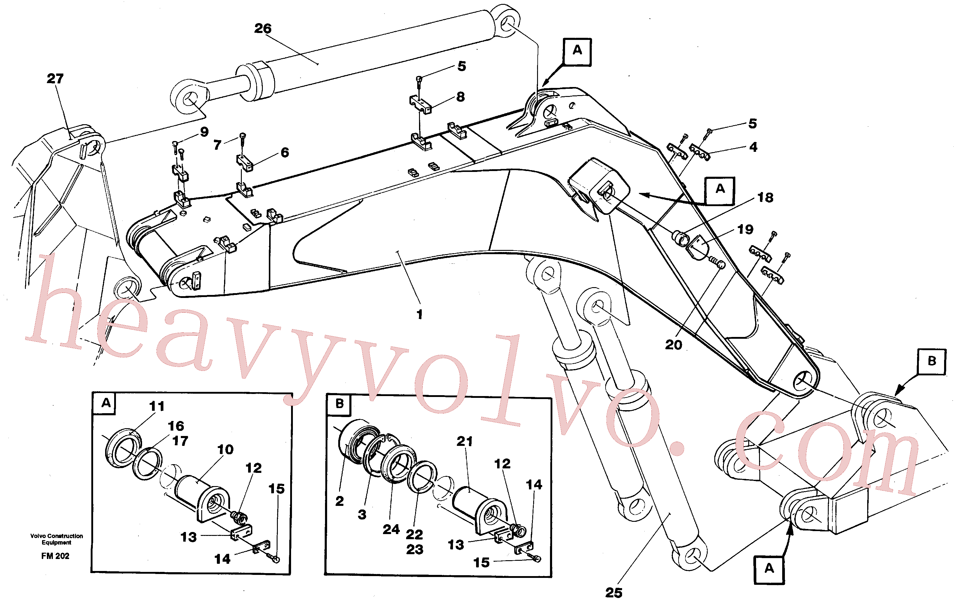 VOE14054960 Tube Clamp for Volvo Excavator spare