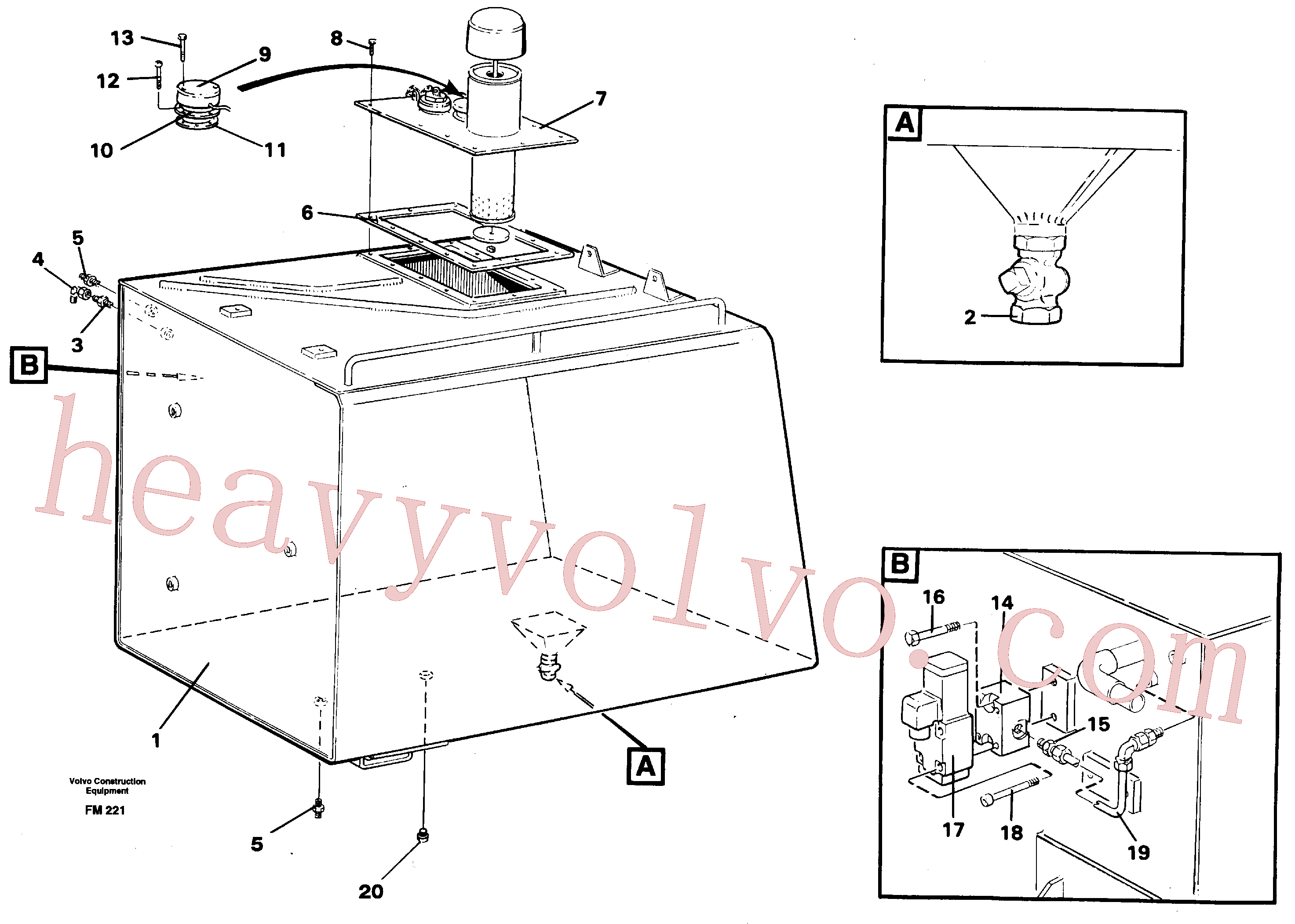VOE14014594 Screw for Volvo Excavator Parts