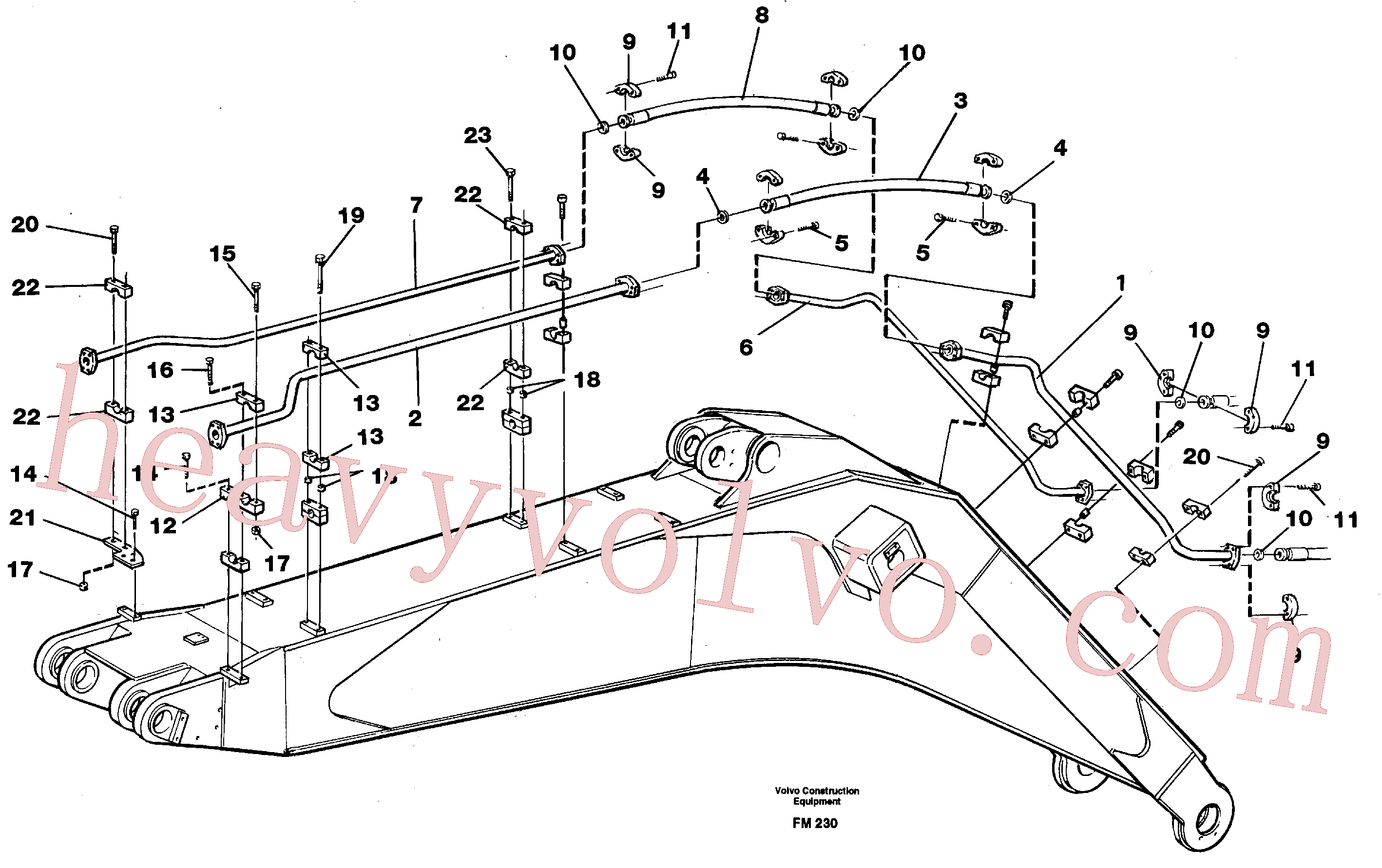 VOE14266230 Tube Assembly for Volvo Excavator Parts