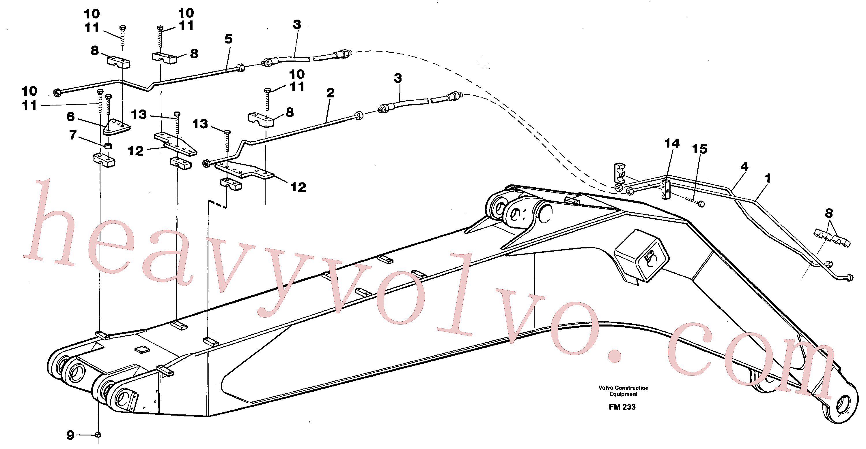 Volvo excavator part VOE14264714 Tube Assembly for sale