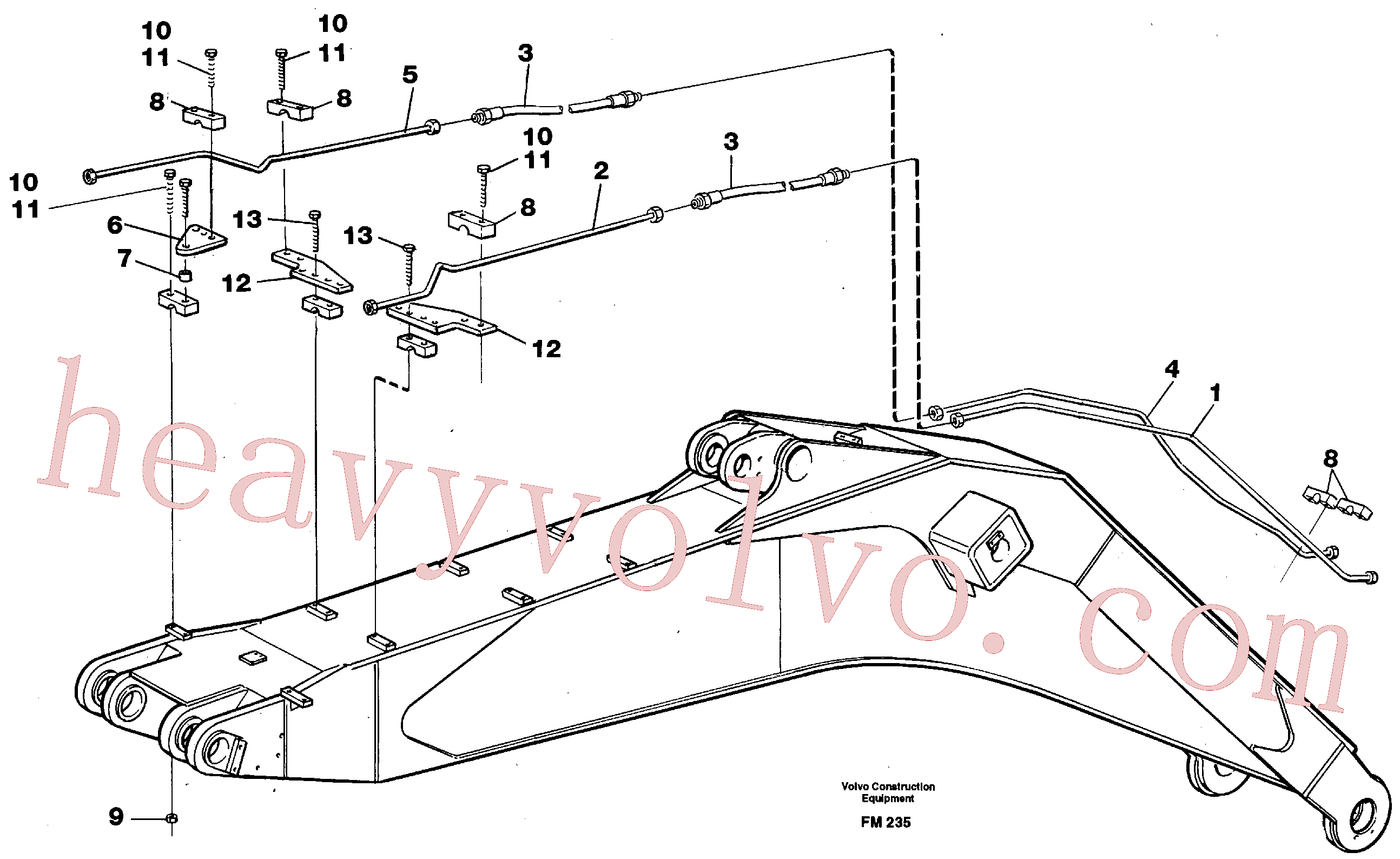 Volvo excavator part VOE14264714 Tube Assembly for sale