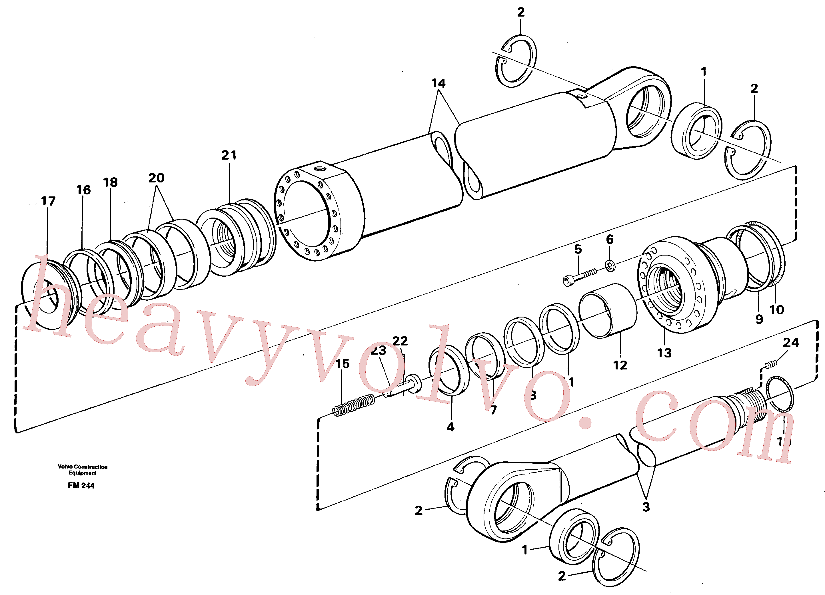 Volvo Assembly VOE14215450 Piston rod seal for sale