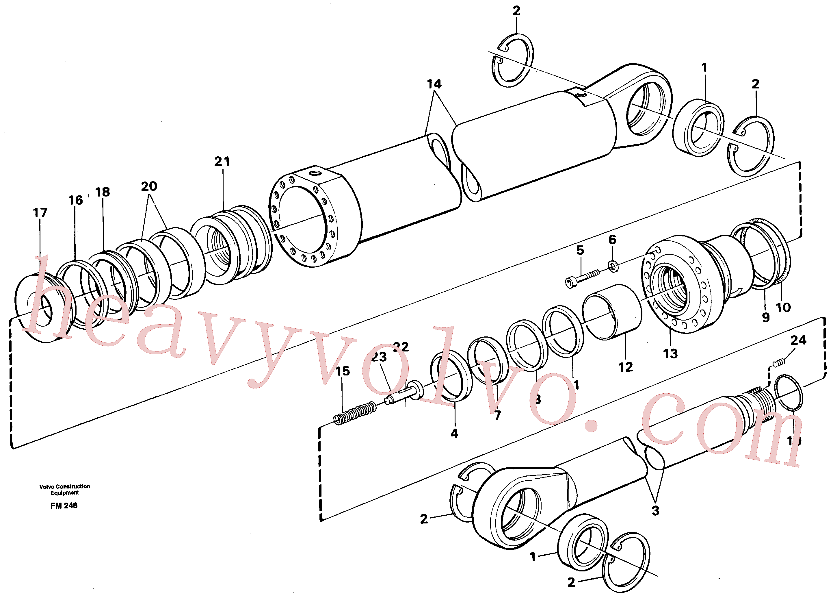 Volvo excavator part VOE14036343 Guide ring for sale
