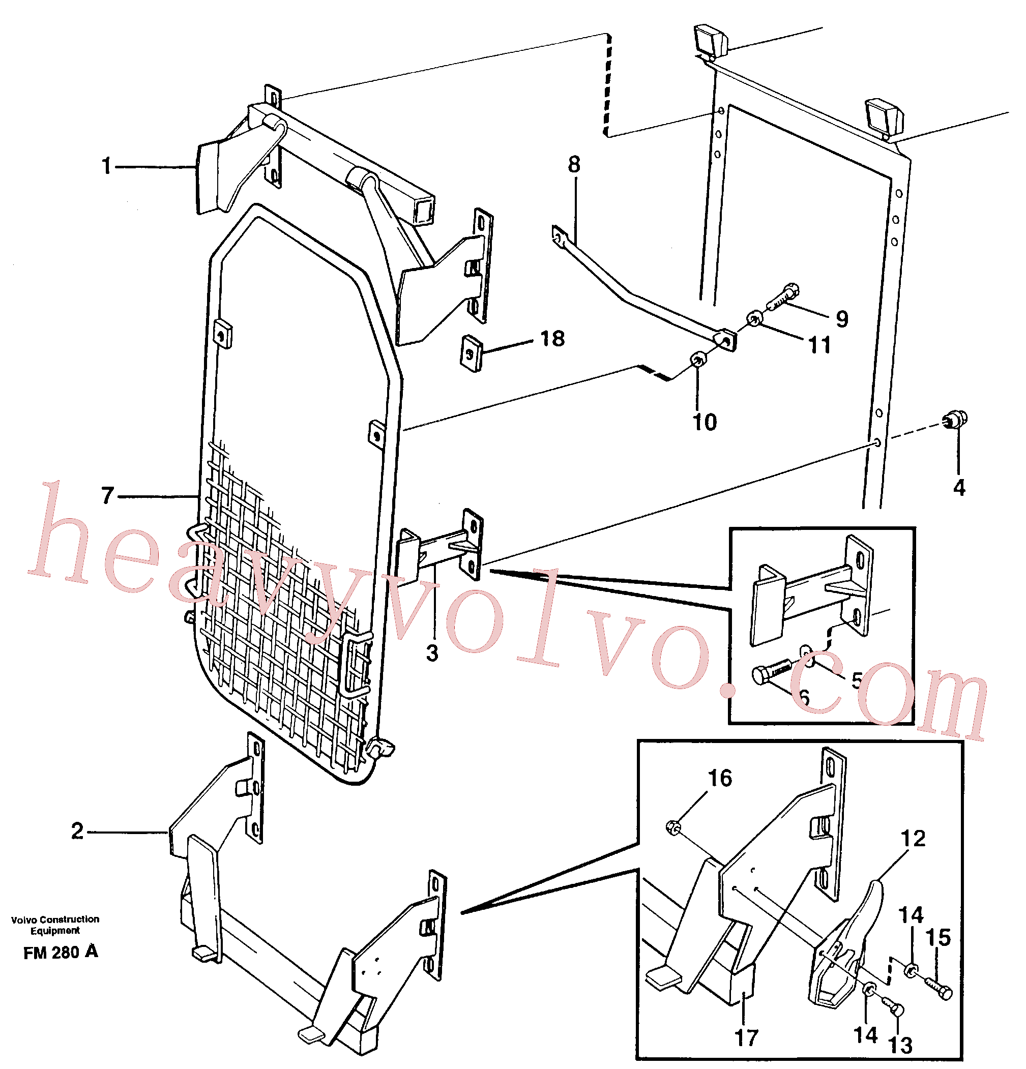 VOE14262778 Stay for Volvo Excavator spare