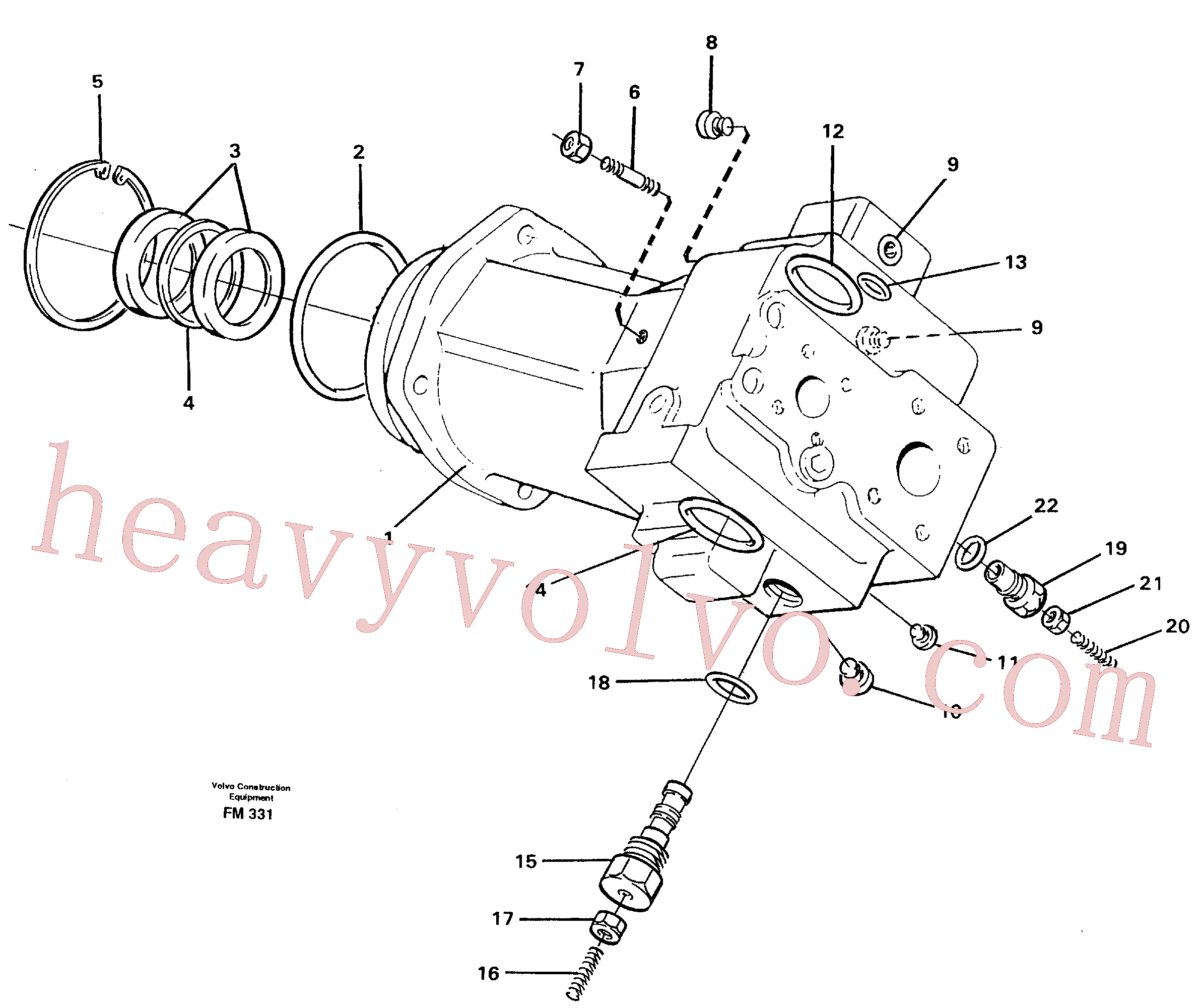 China Made VOE14212122 Set screw parts for Volvo Excavator