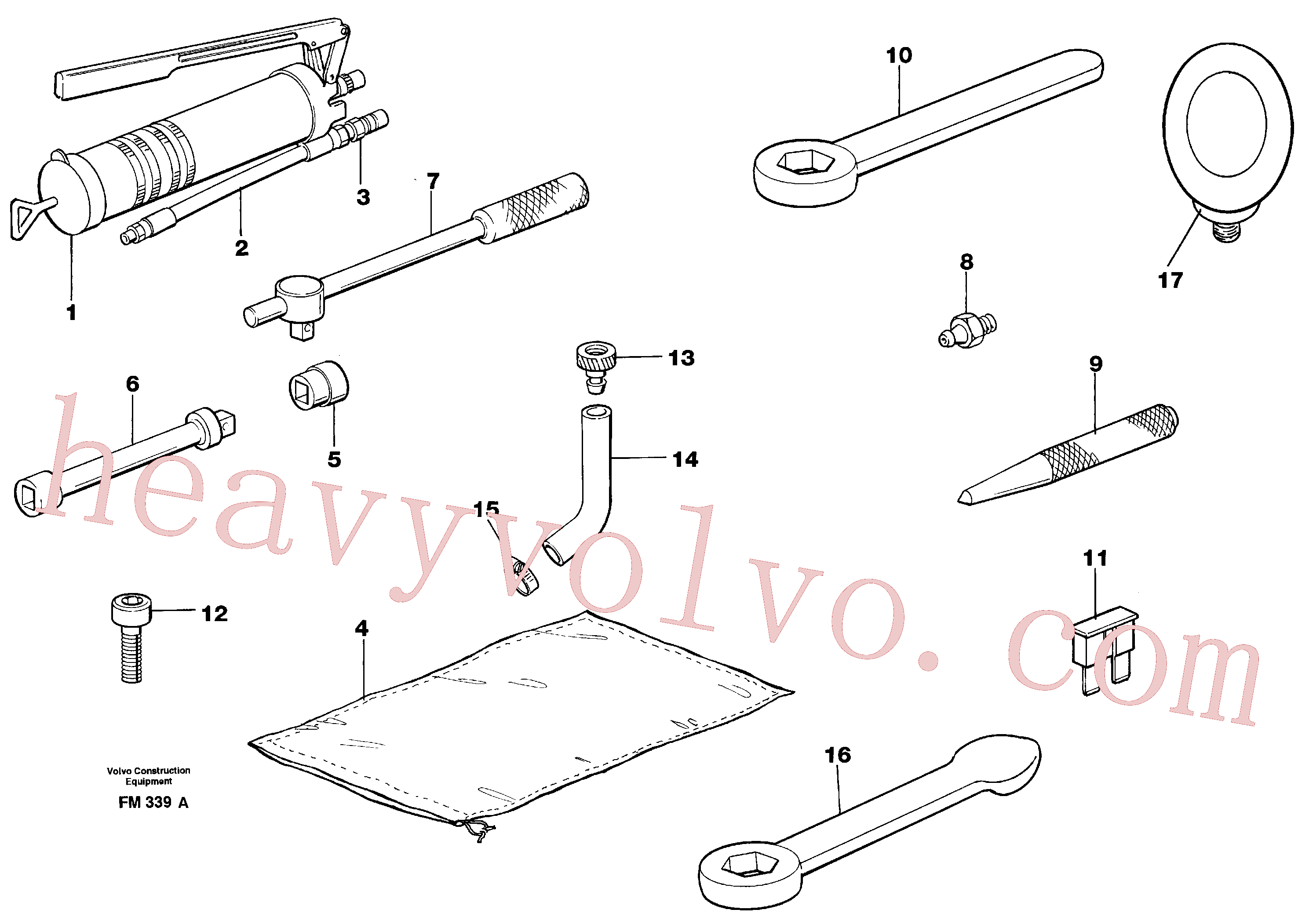 Volvo Assembly VOE14026375 Allen key for sale